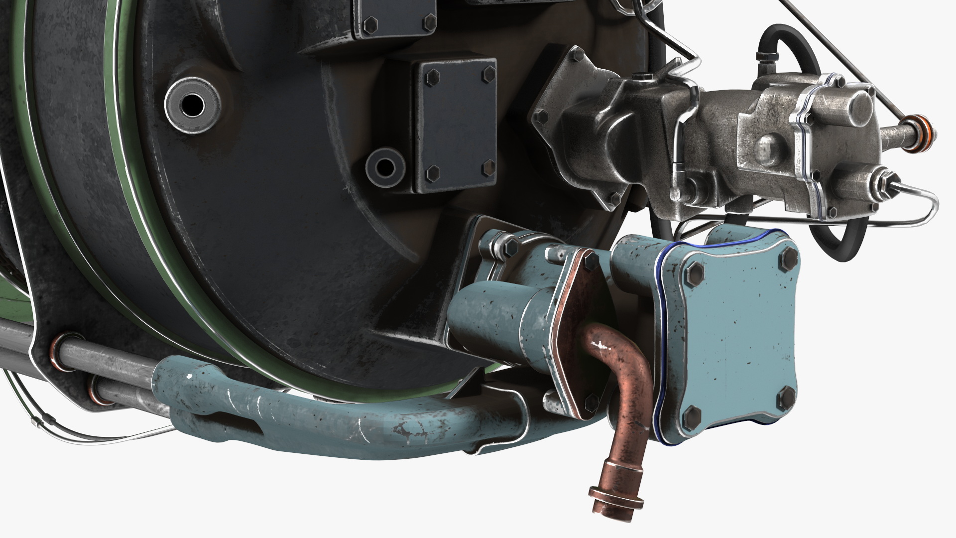 Aircraft Turboprop Engine Pratt and Whitney Canada PT6 3D model