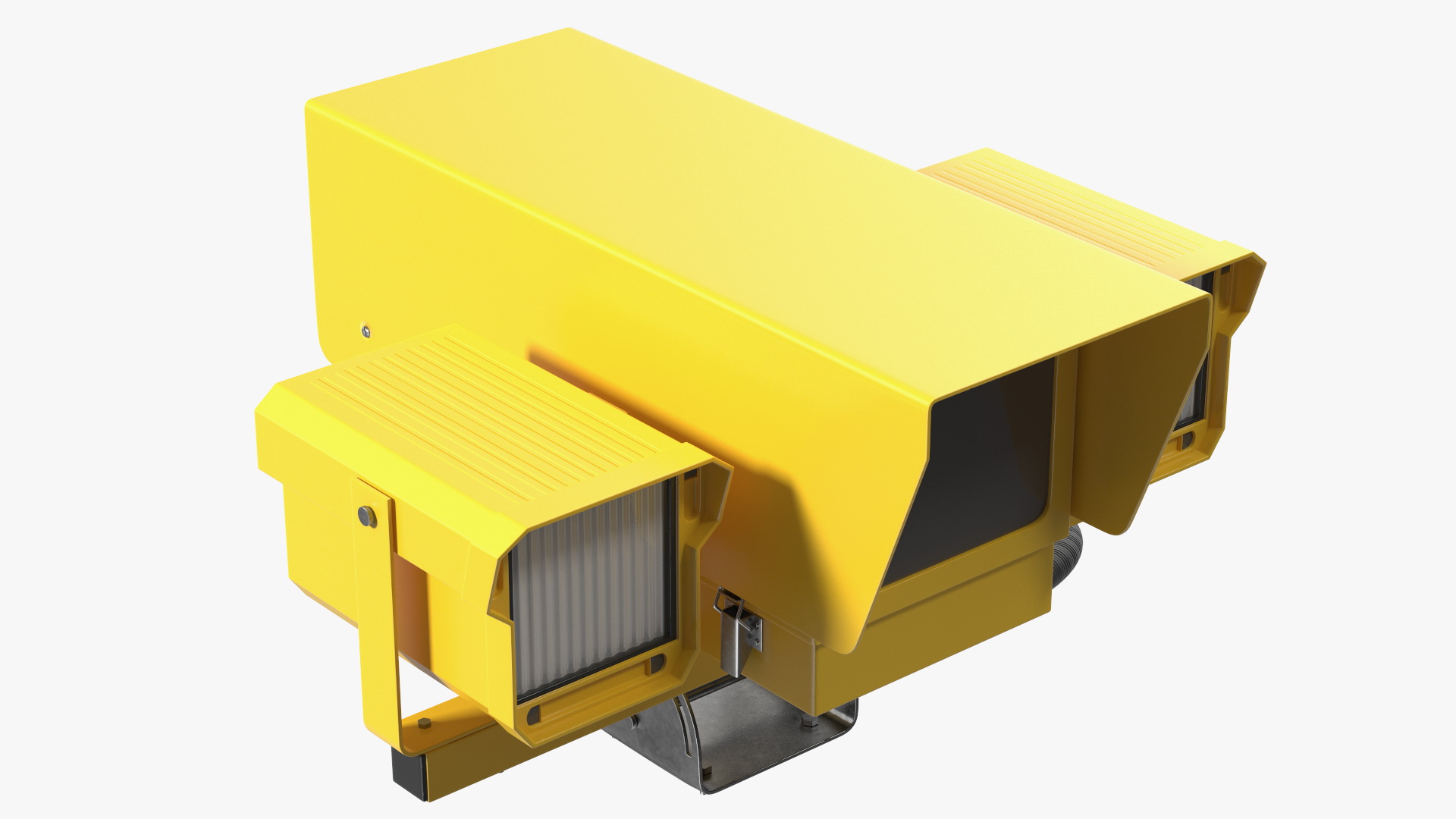 3D model Traffic Speed Control Camera Yellow