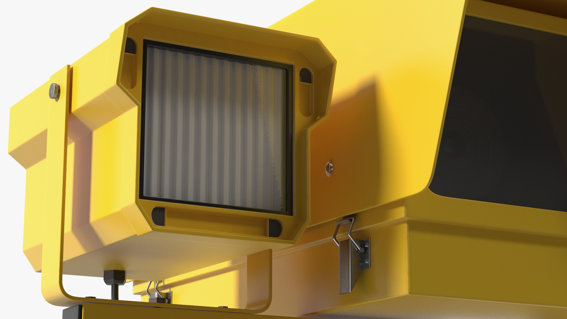 3D model Traffic Speed Control Camera Yellow