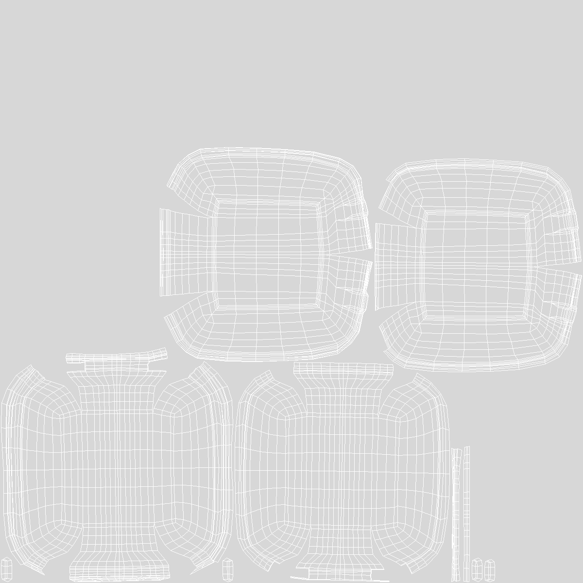 3D model Compostable Food Container Set