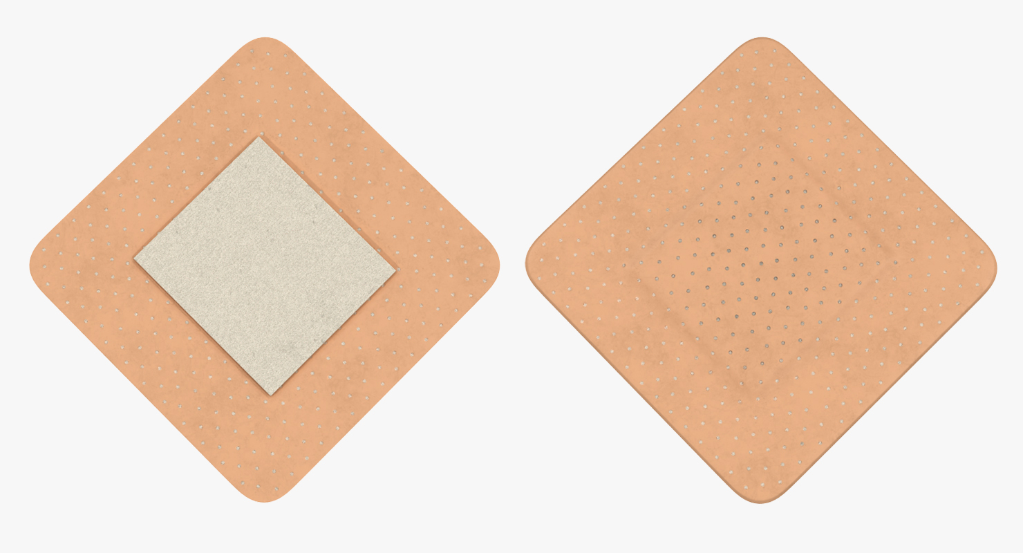 3D Band Aids Set model