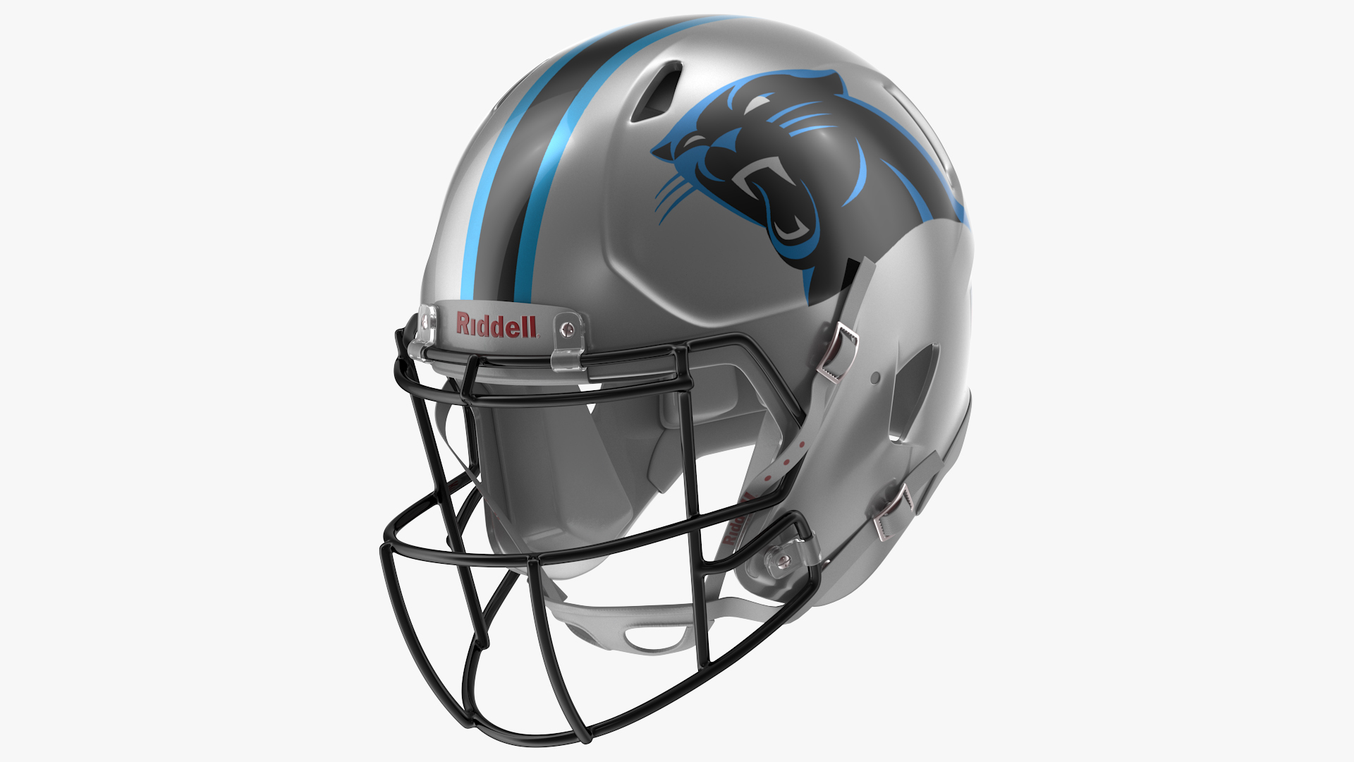 3D Carolina Panthers American Football Player Crouching Fur