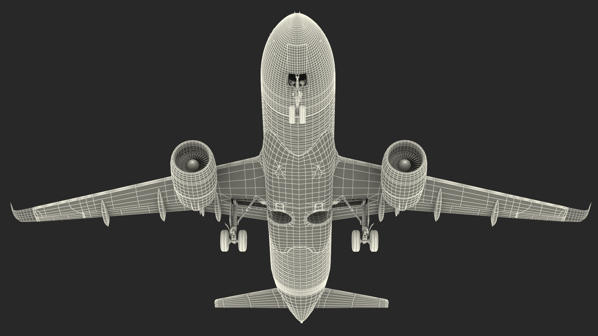 Airbus A220 100 Delta Simple Interior Rigged 3D model