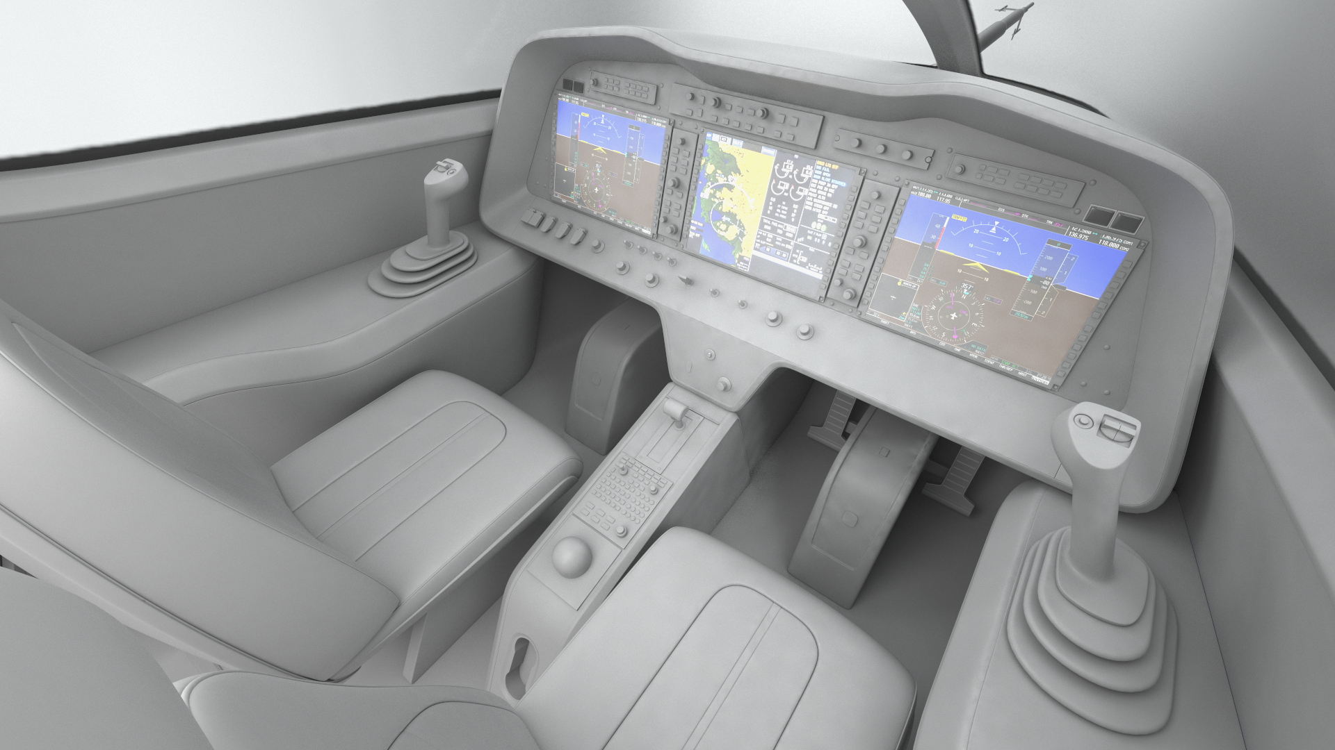 3D model Electric Cargo Aircraft Rigged