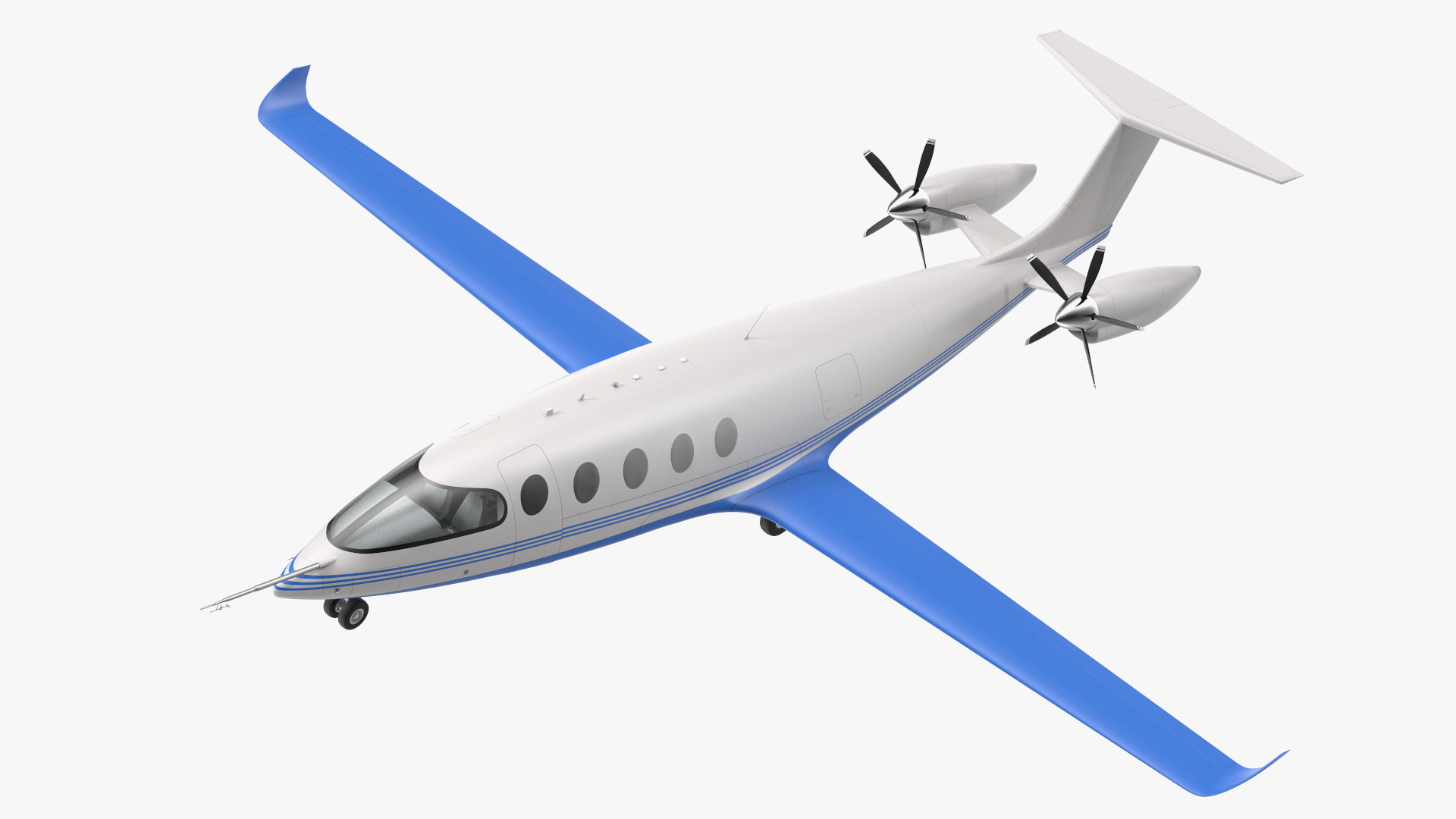 3D model Electric Cargo Aircraft Rigged