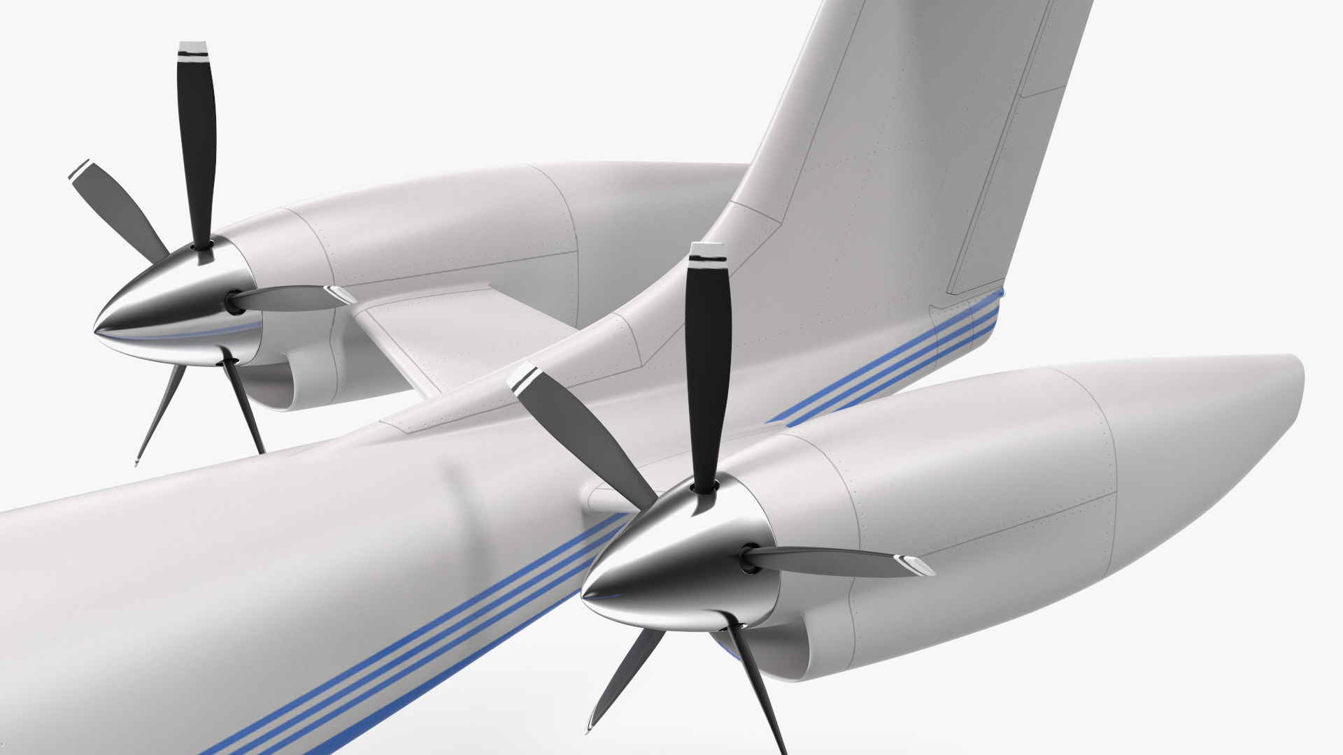 3D model Electric Cargo Aircraft Rigged