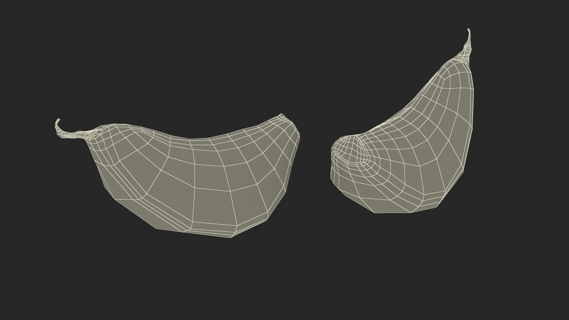 3D Clove Garlic Red