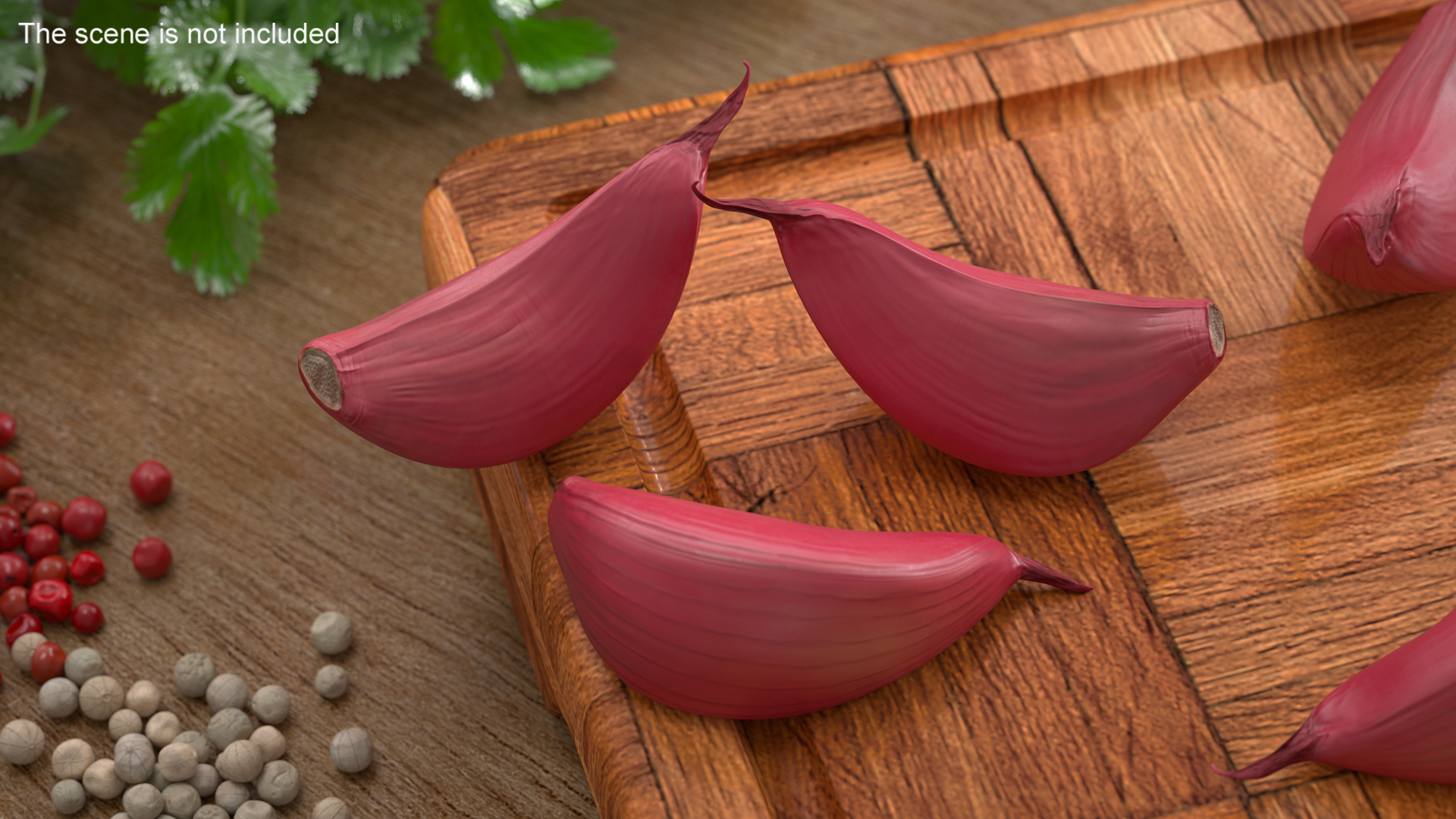 3D Clove Garlic Red