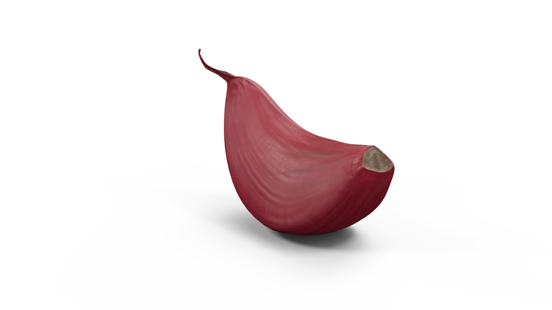 3D Clove Garlic Red