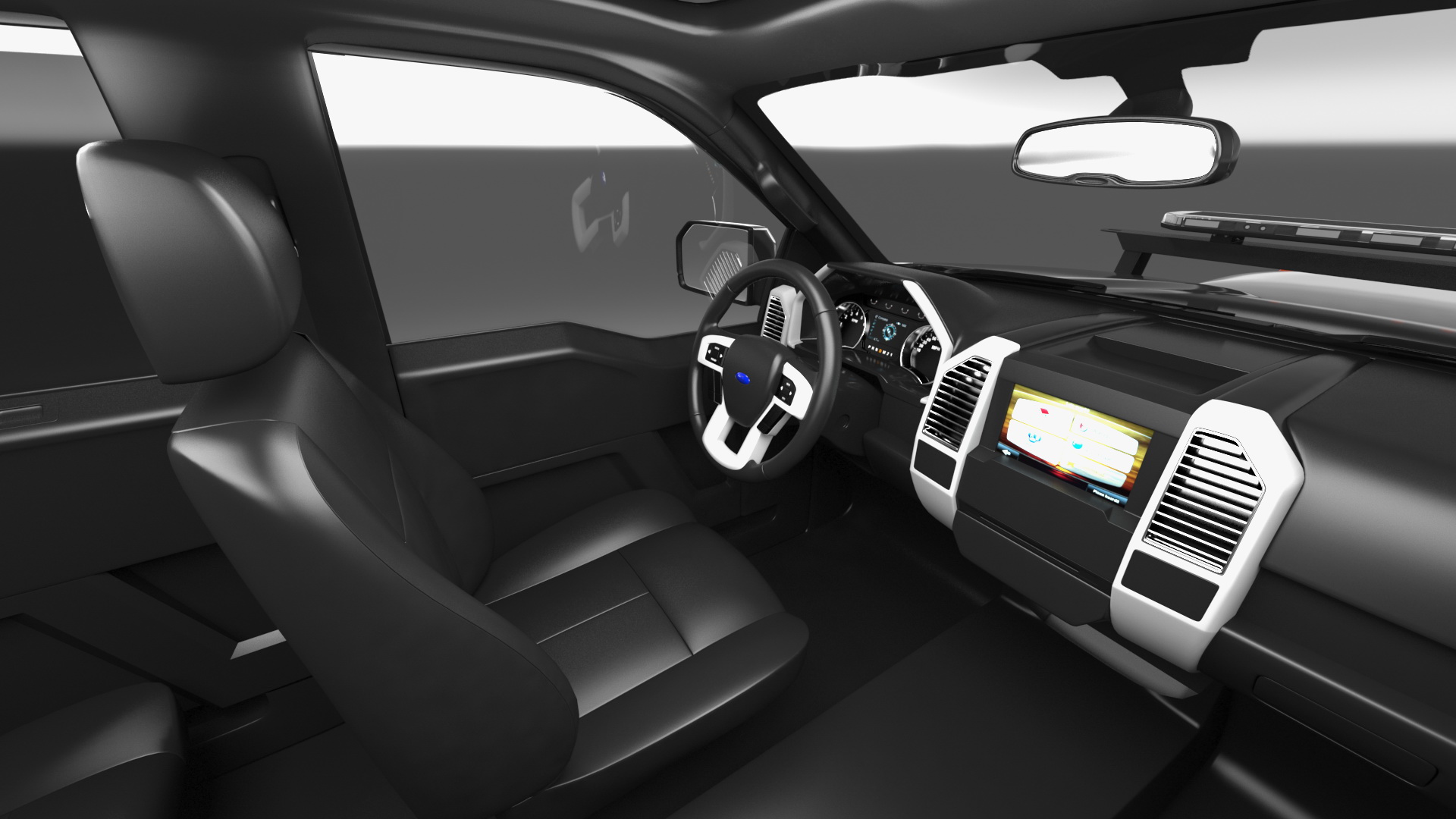 3D model Ford F650 Tow Truck with Ford F 150 SuperCrew