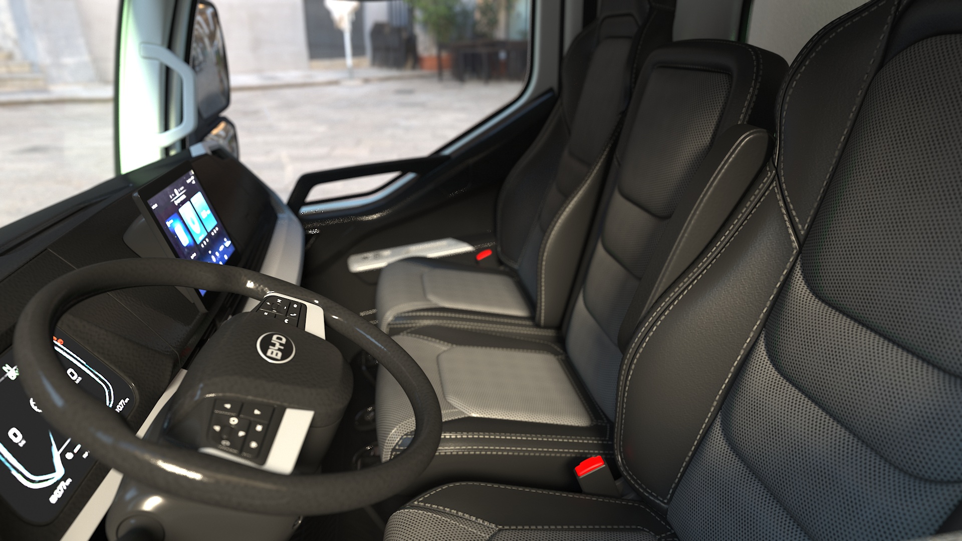 Electric Truck BYD ETM6 White 3D model