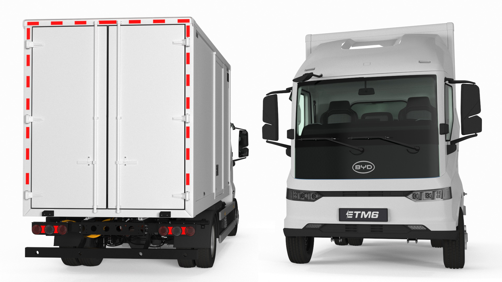 Electric Truck BYD ETM6 White 3D model