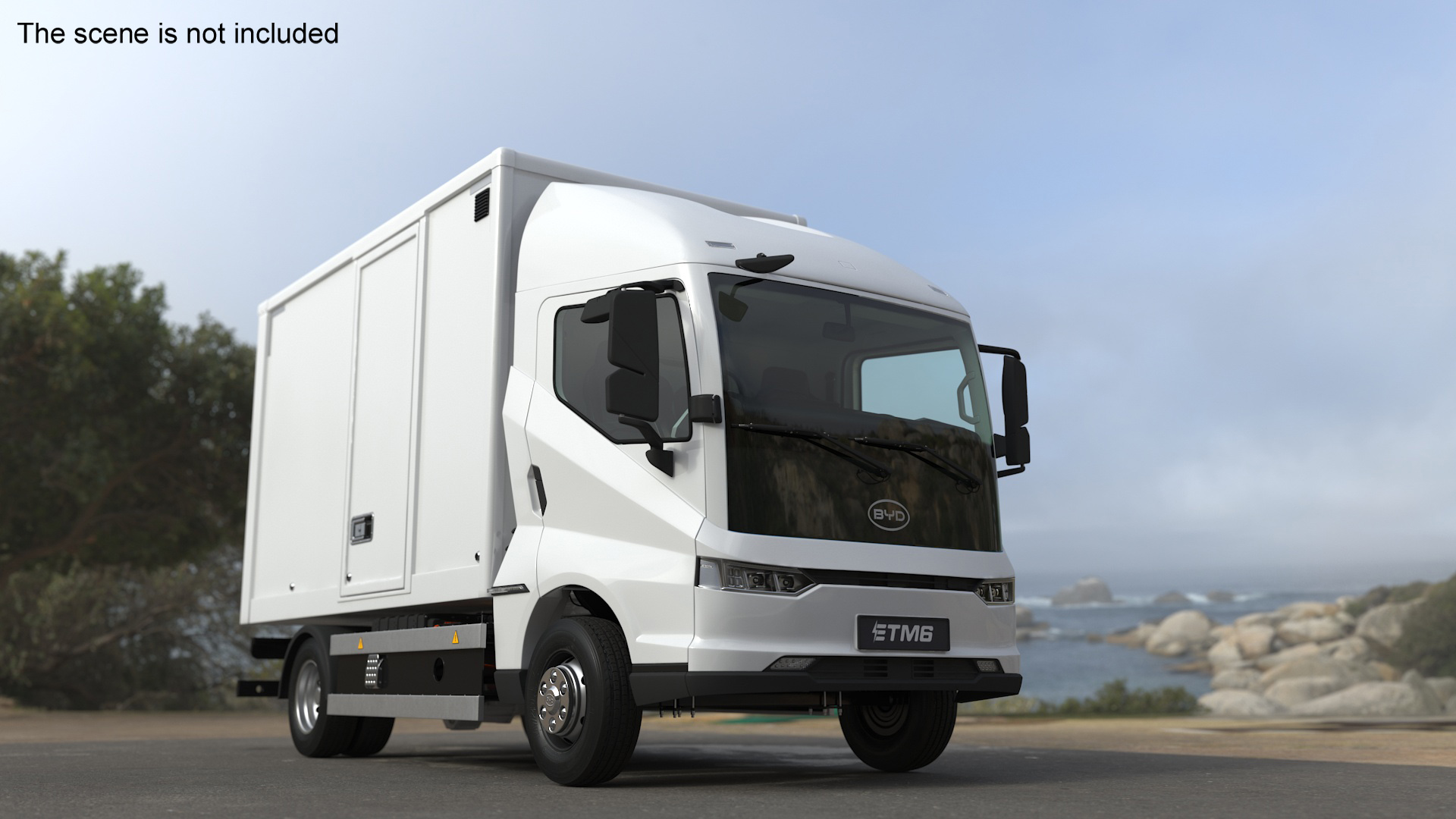 Electric Truck BYD ETM6 White 3D model