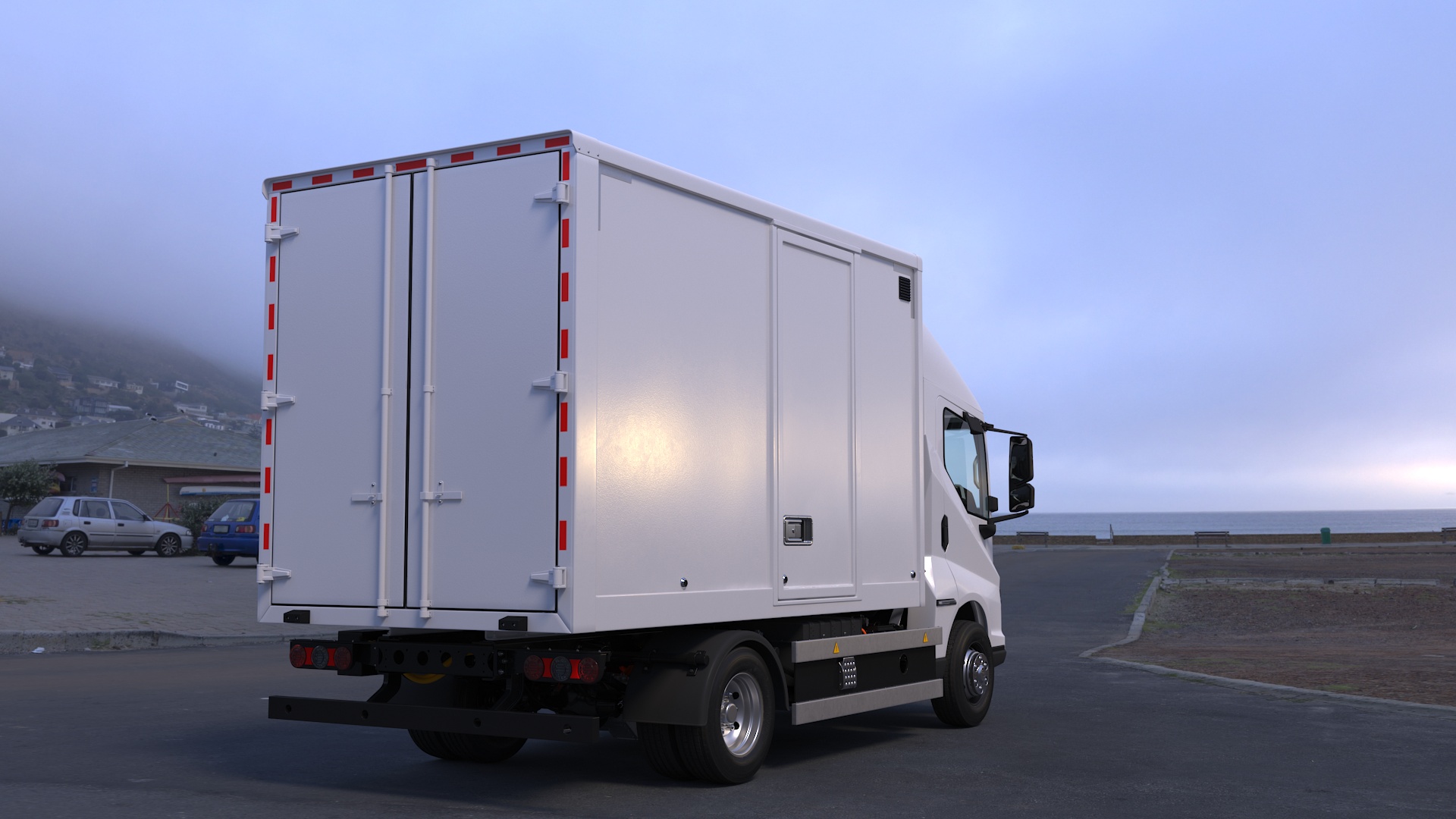 Electric Truck BYD ETM6 White 3D model