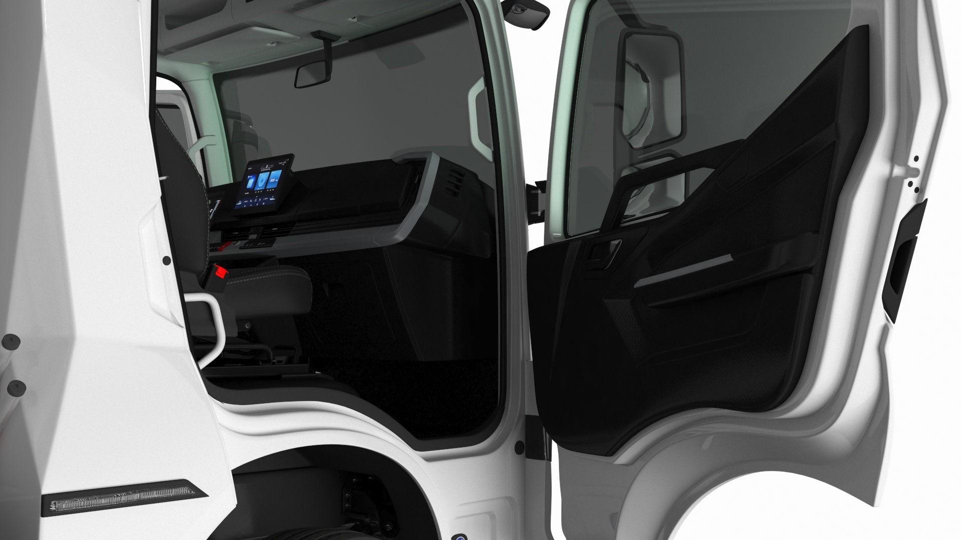 Electric Truck BYD ETM6 White 3D model
