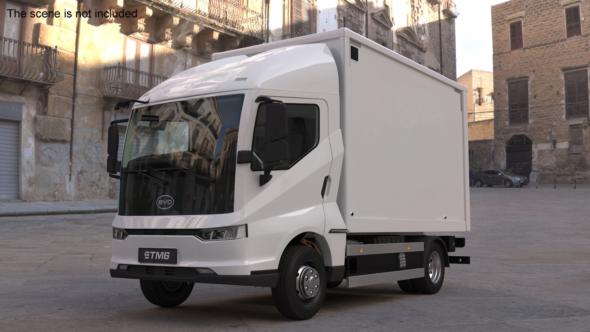 Electric Truck BYD ETM6 White 3D model