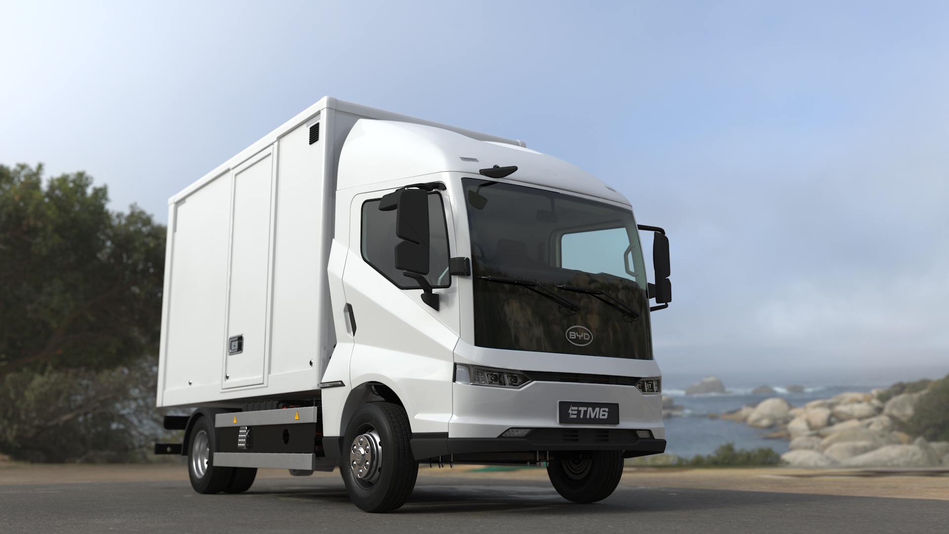 Electric Truck BYD ETM6 White 3D model