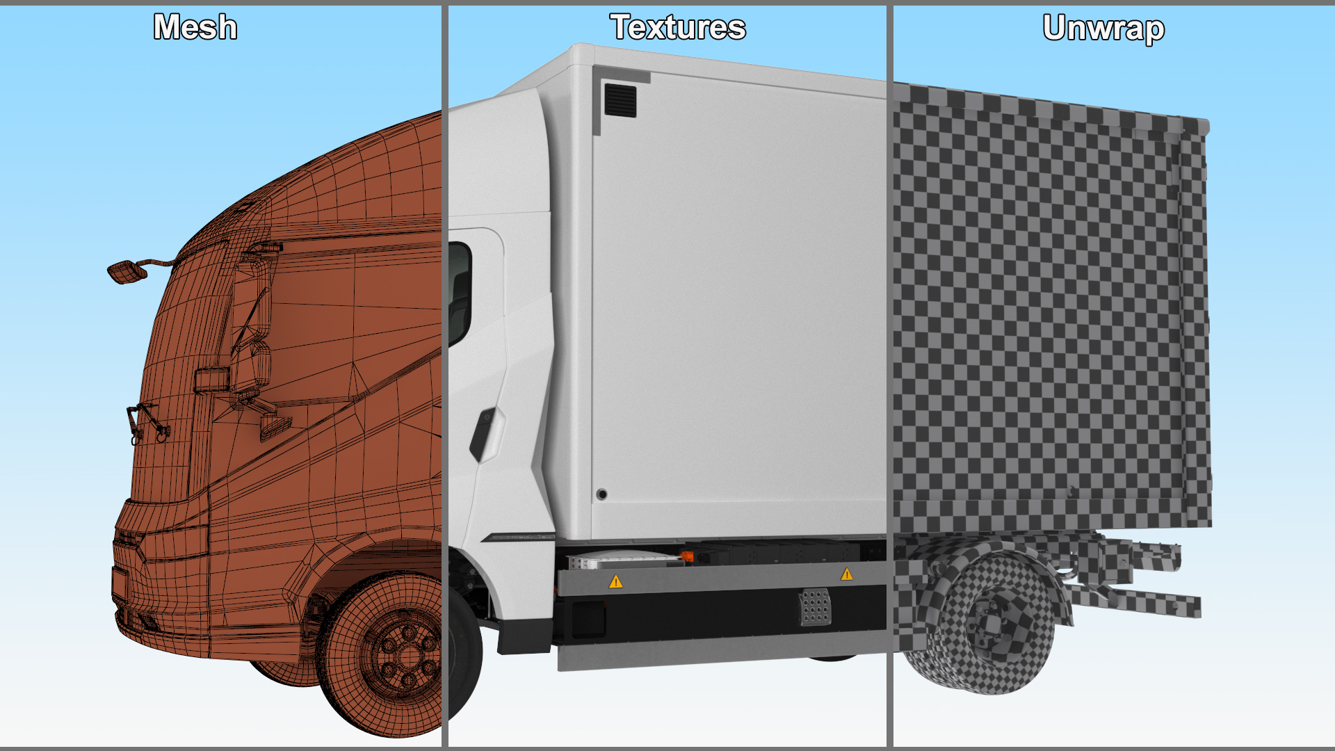 Electric Truck BYD ETM6 White 3D model