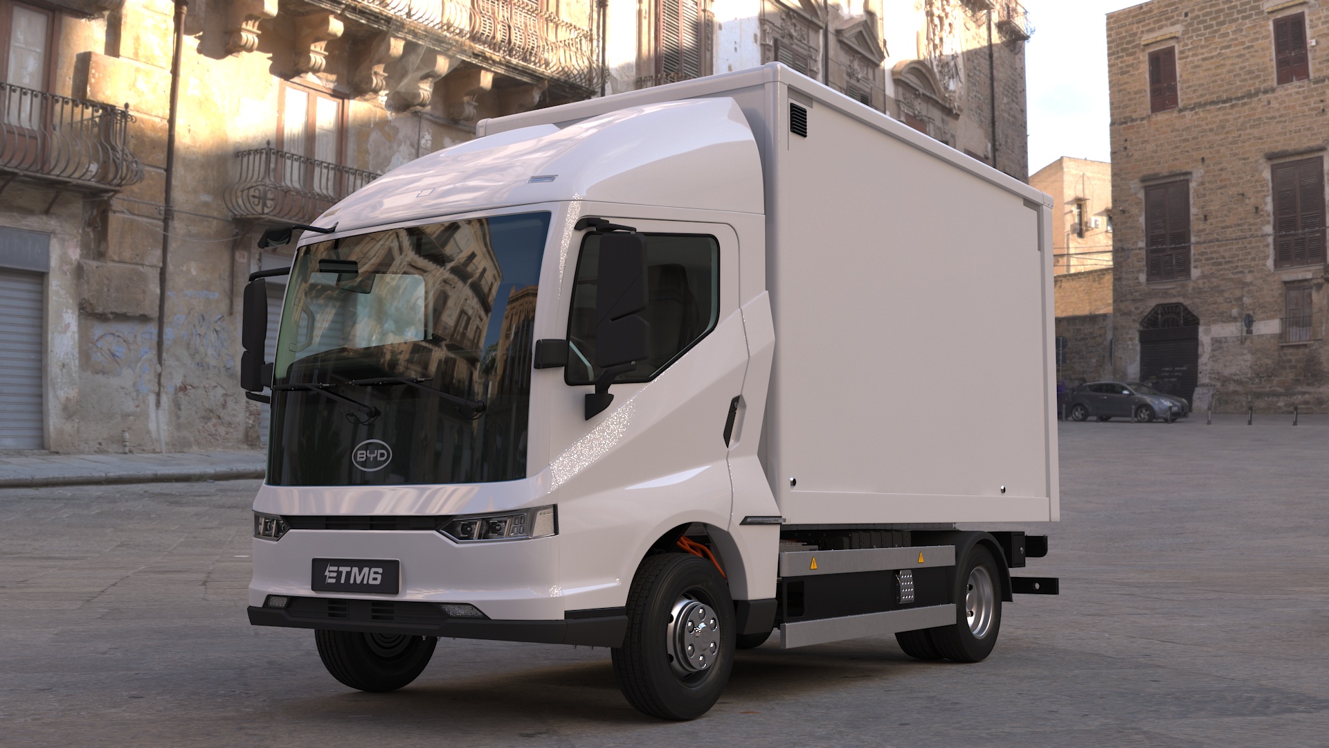 Electric Truck BYD ETM6 White 3D model