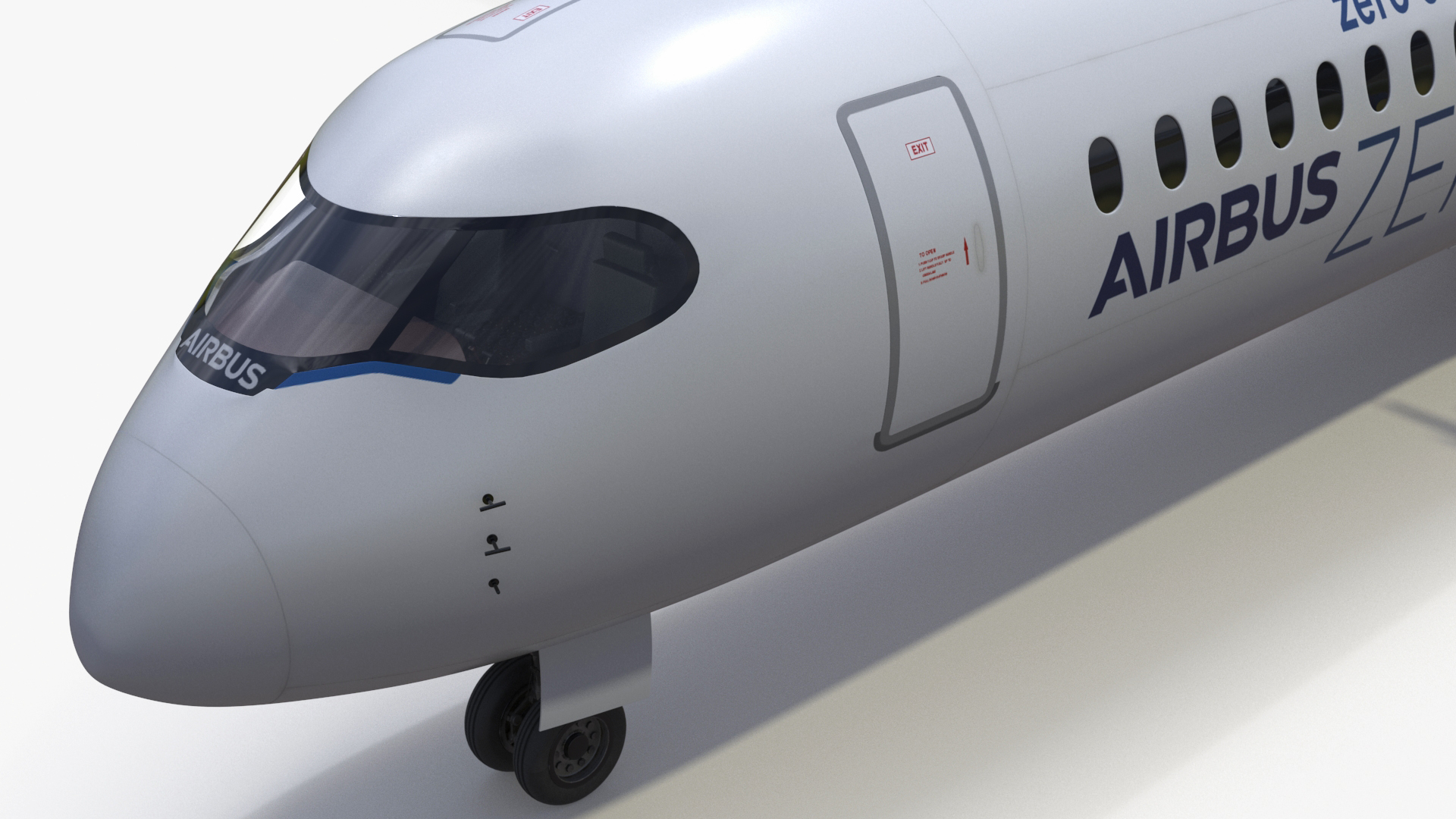 Airbus ZEROe Turboprop 3D