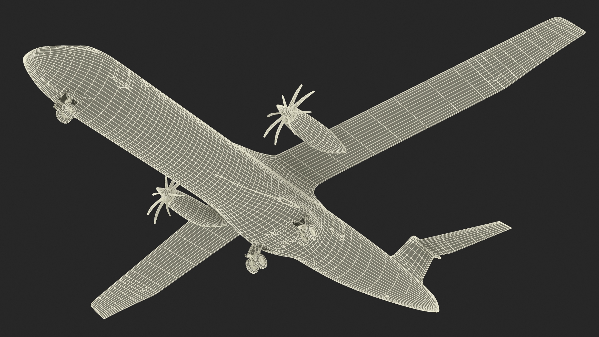 Airbus ZEROe Turboprop 3D