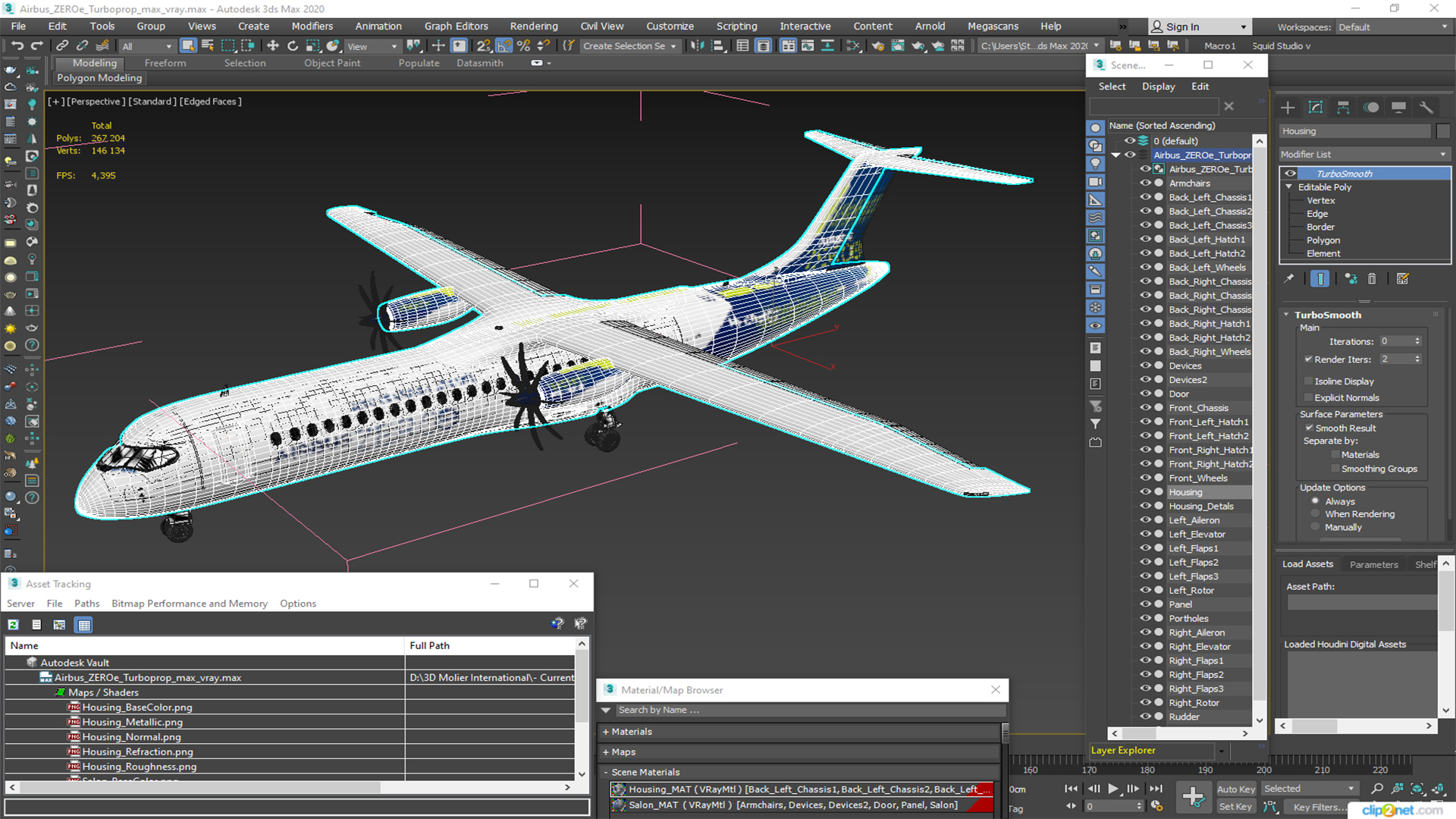 Airbus ZEROe Turboprop 3D