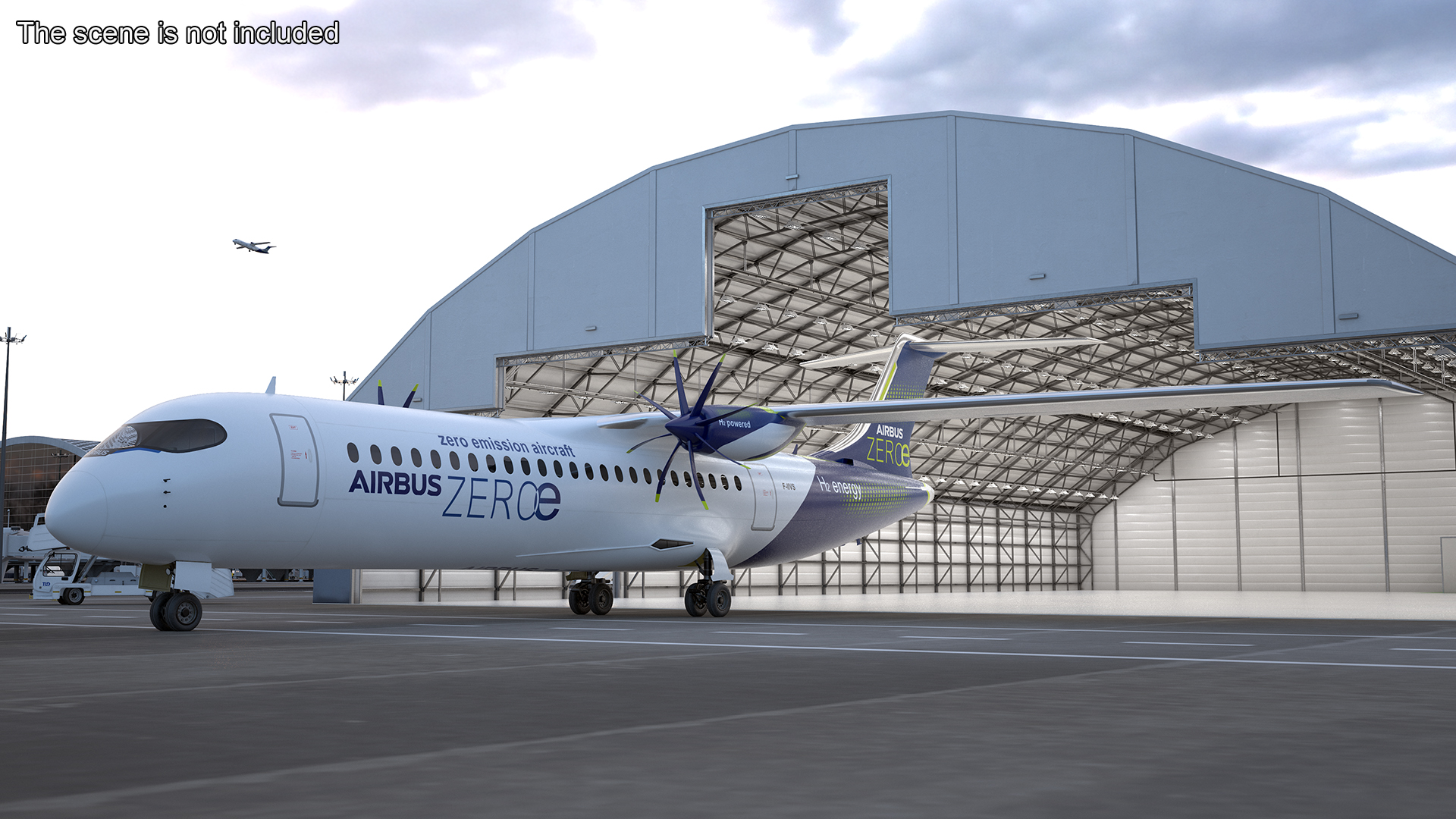 Airbus ZEROe Turboprop 3D