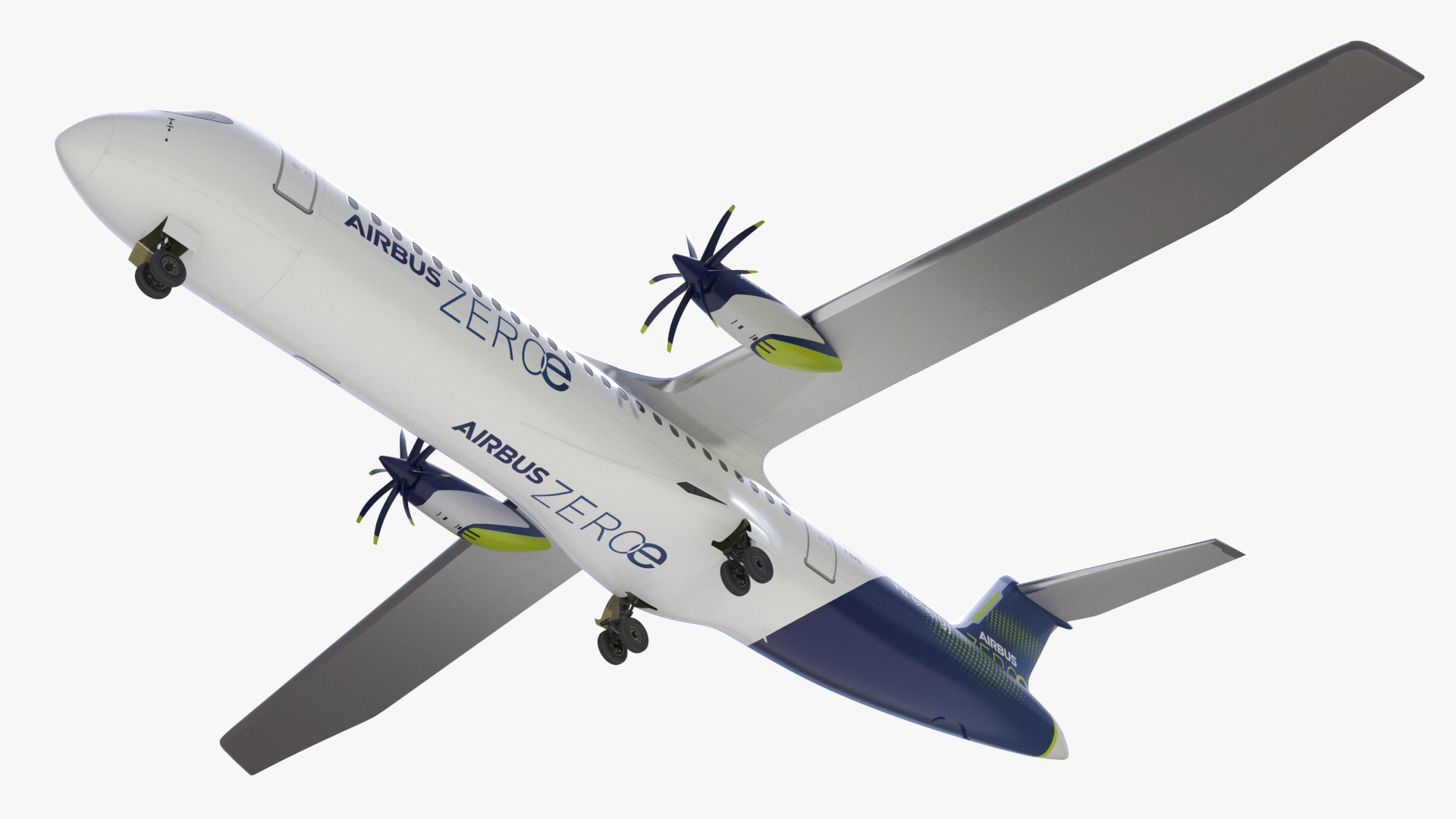 Airbus ZEROe Turboprop 3D