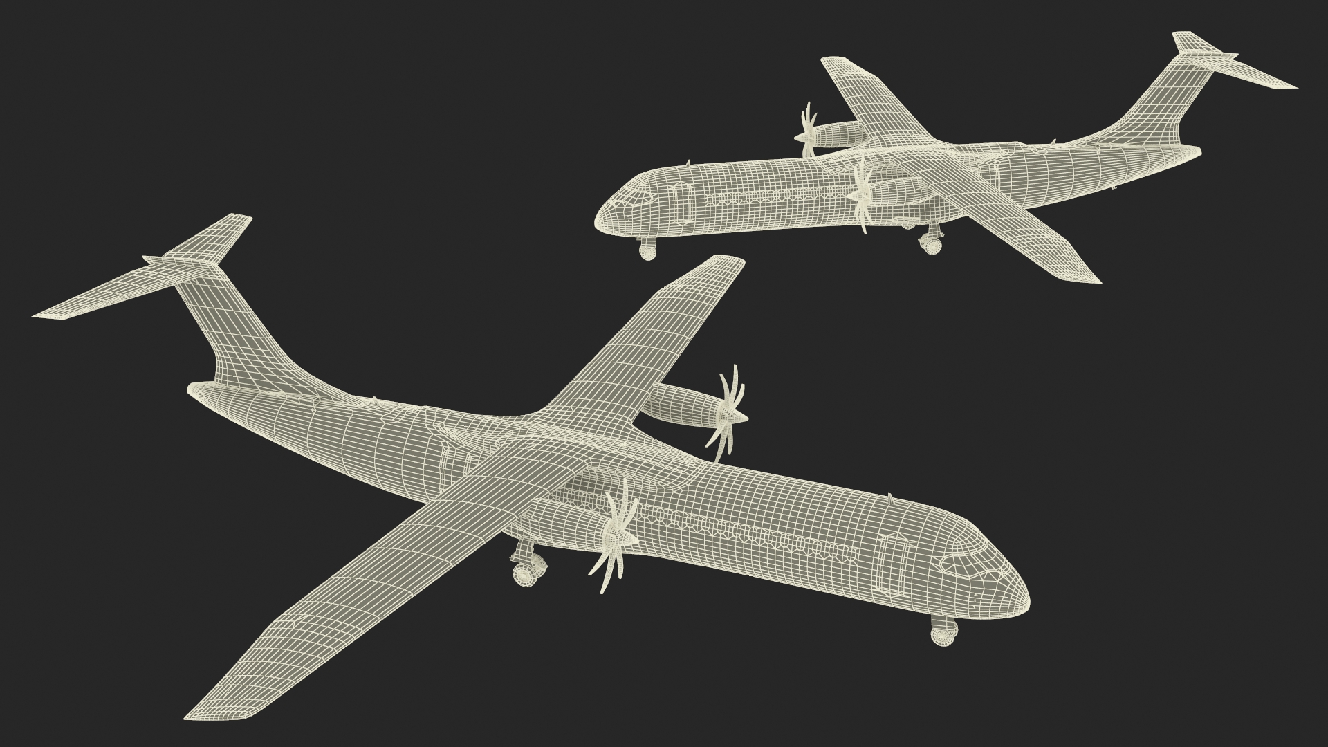 Airbus ZEROe Turboprop 3D