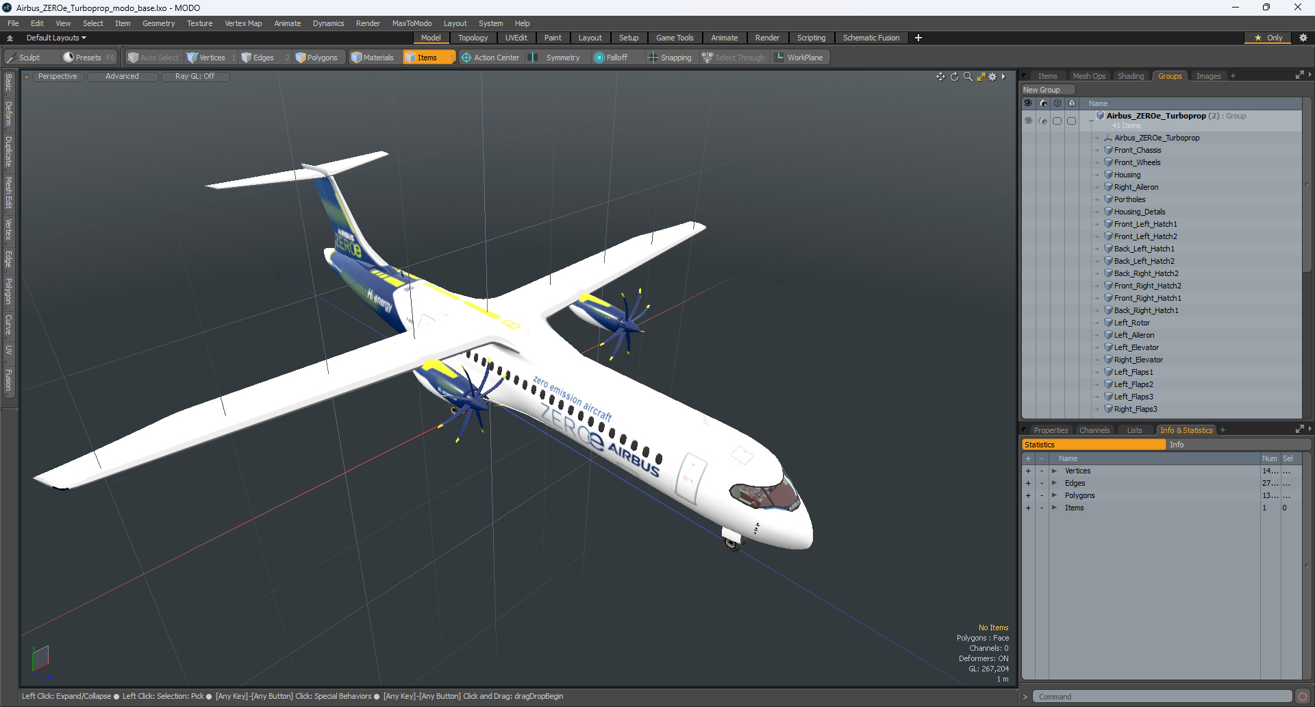 Airbus ZEROe Turboprop 3D