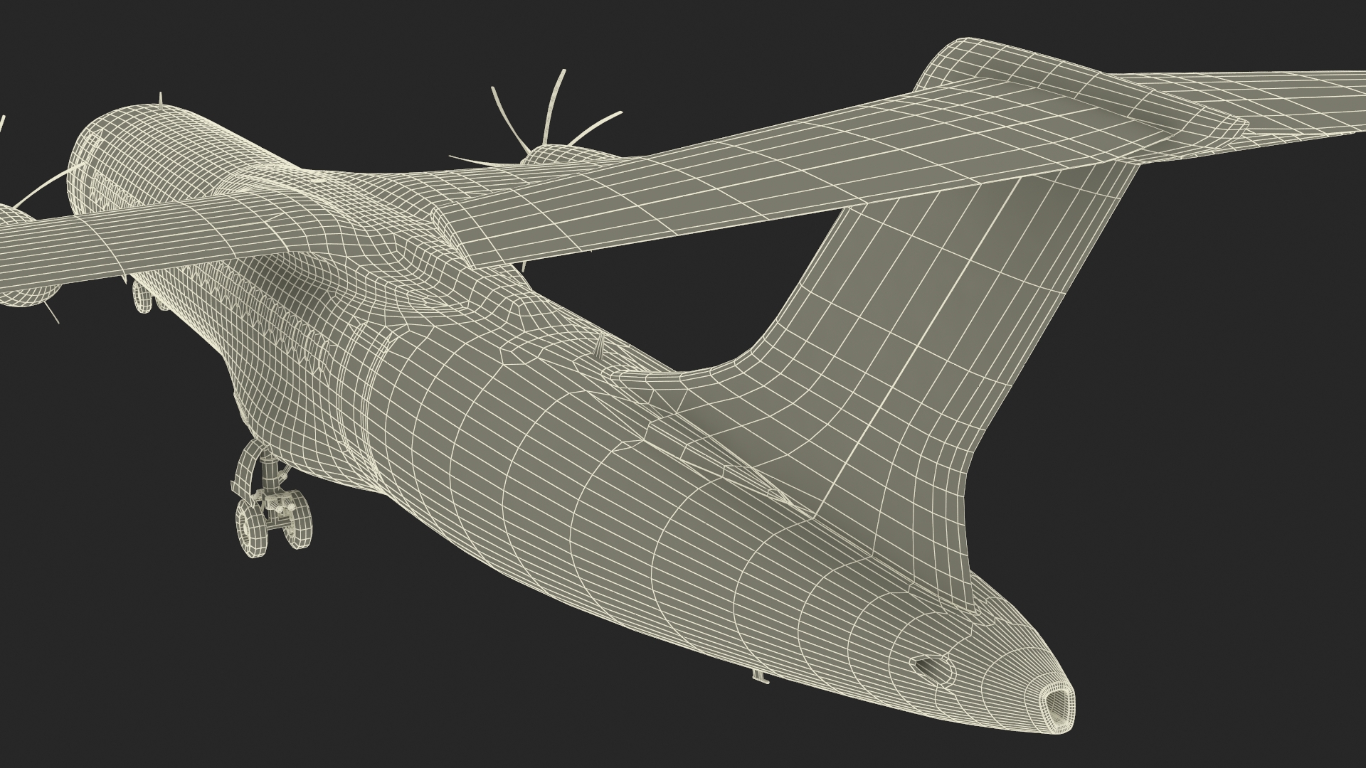Airbus ZEROe Turboprop 3D