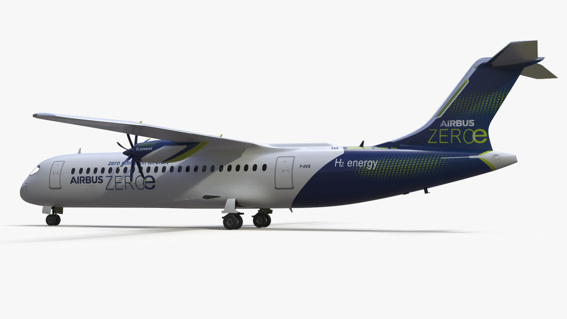 Airbus ZEROe Turboprop 3D
