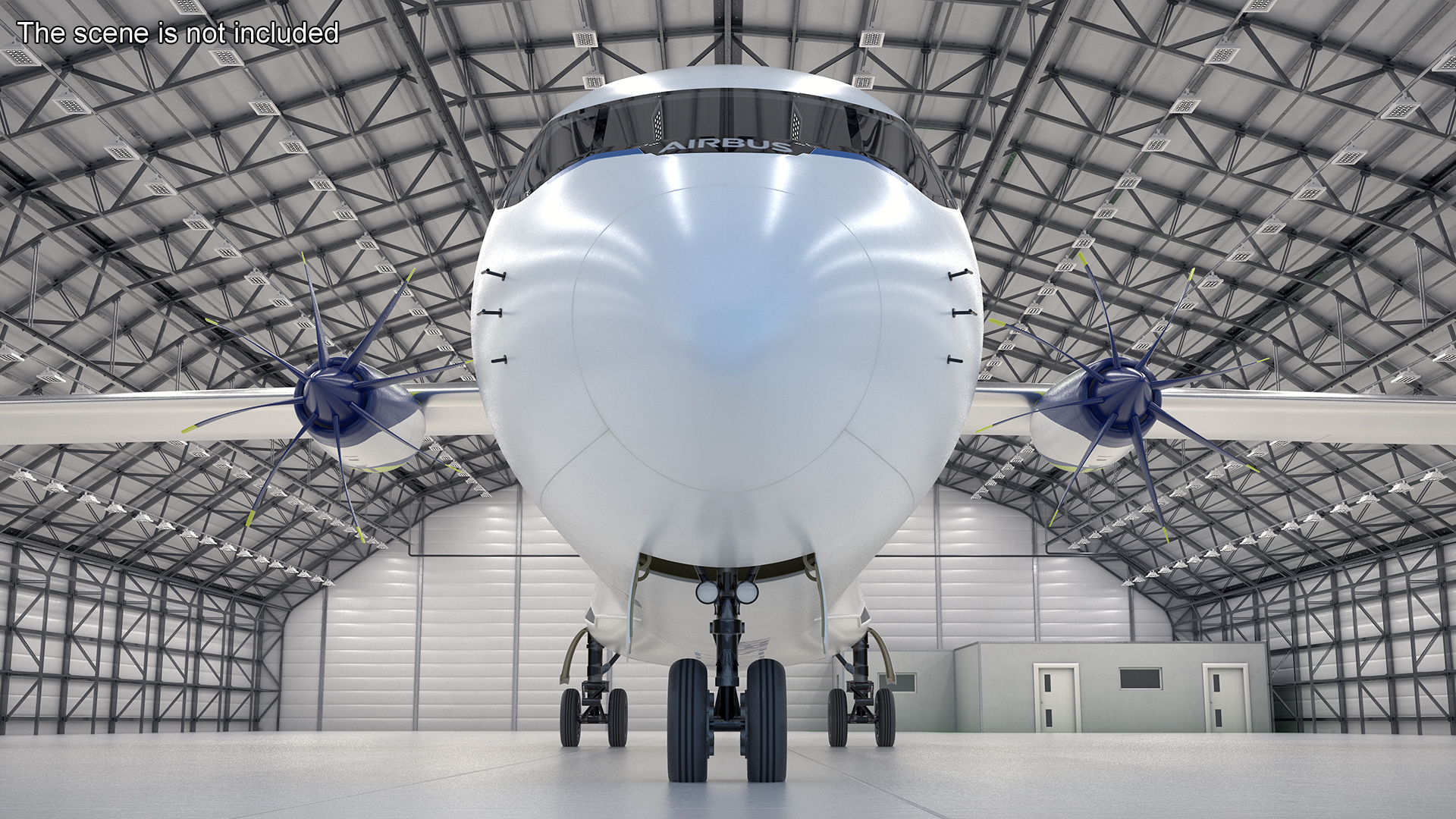 Airbus ZEROe Turboprop 3D