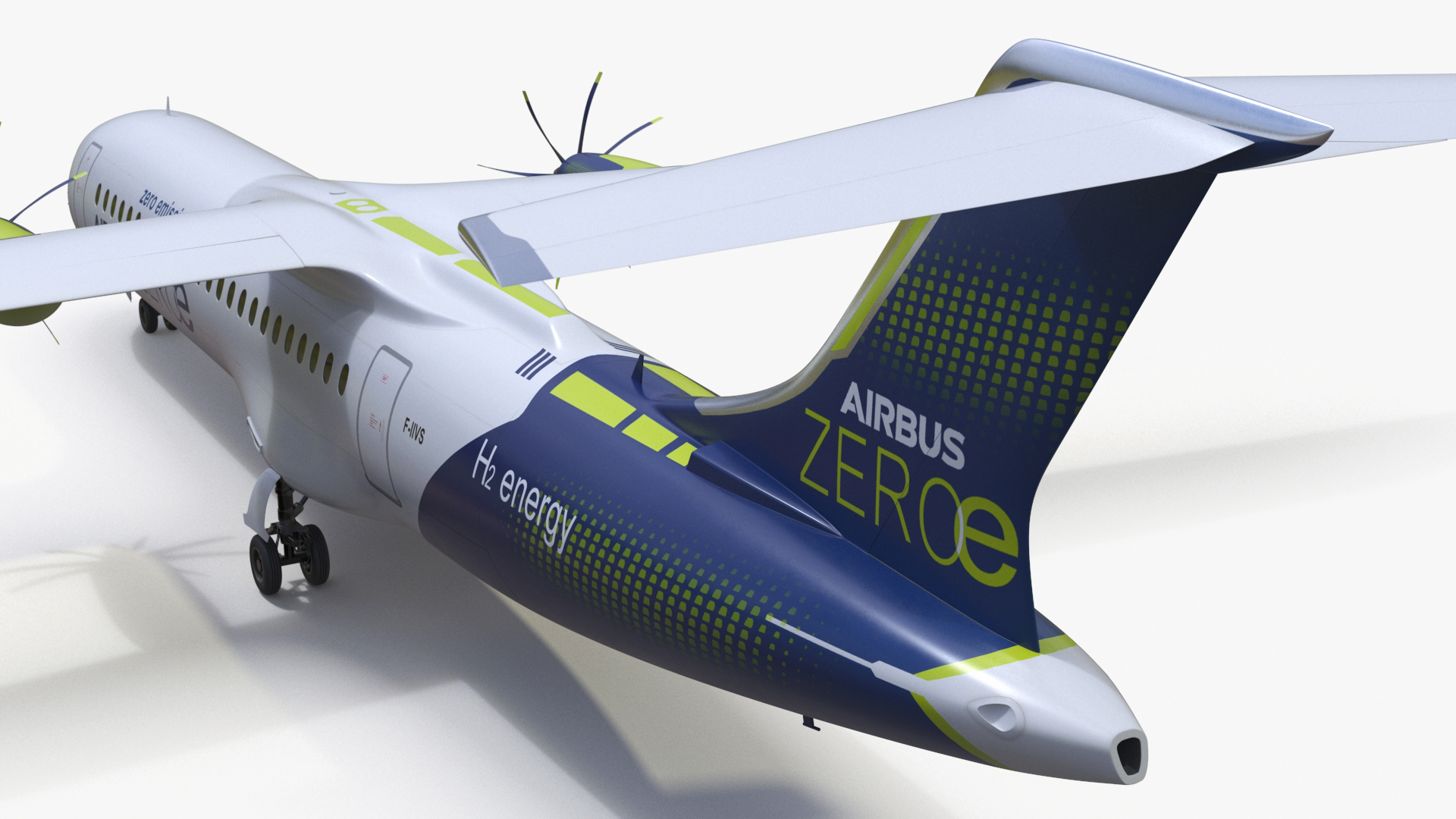 Airbus ZEROe Turboprop 3D