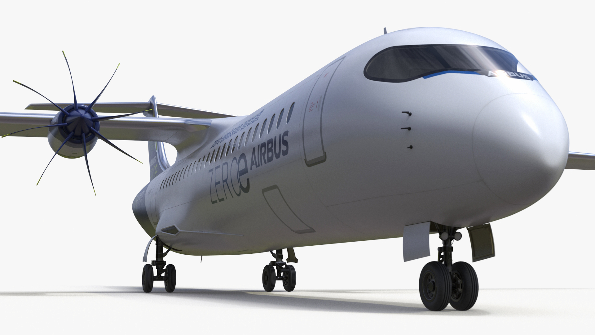 Airbus ZEROe Turboprop 3D