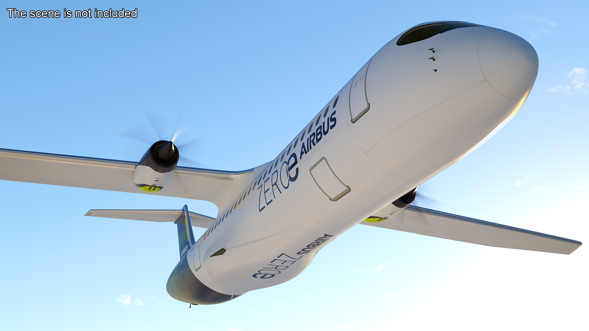 Airbus ZEROe Turboprop 3D