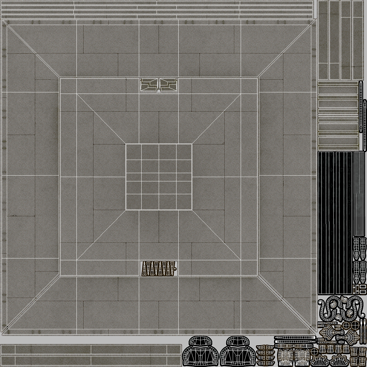 3D model Fenced Pedestal