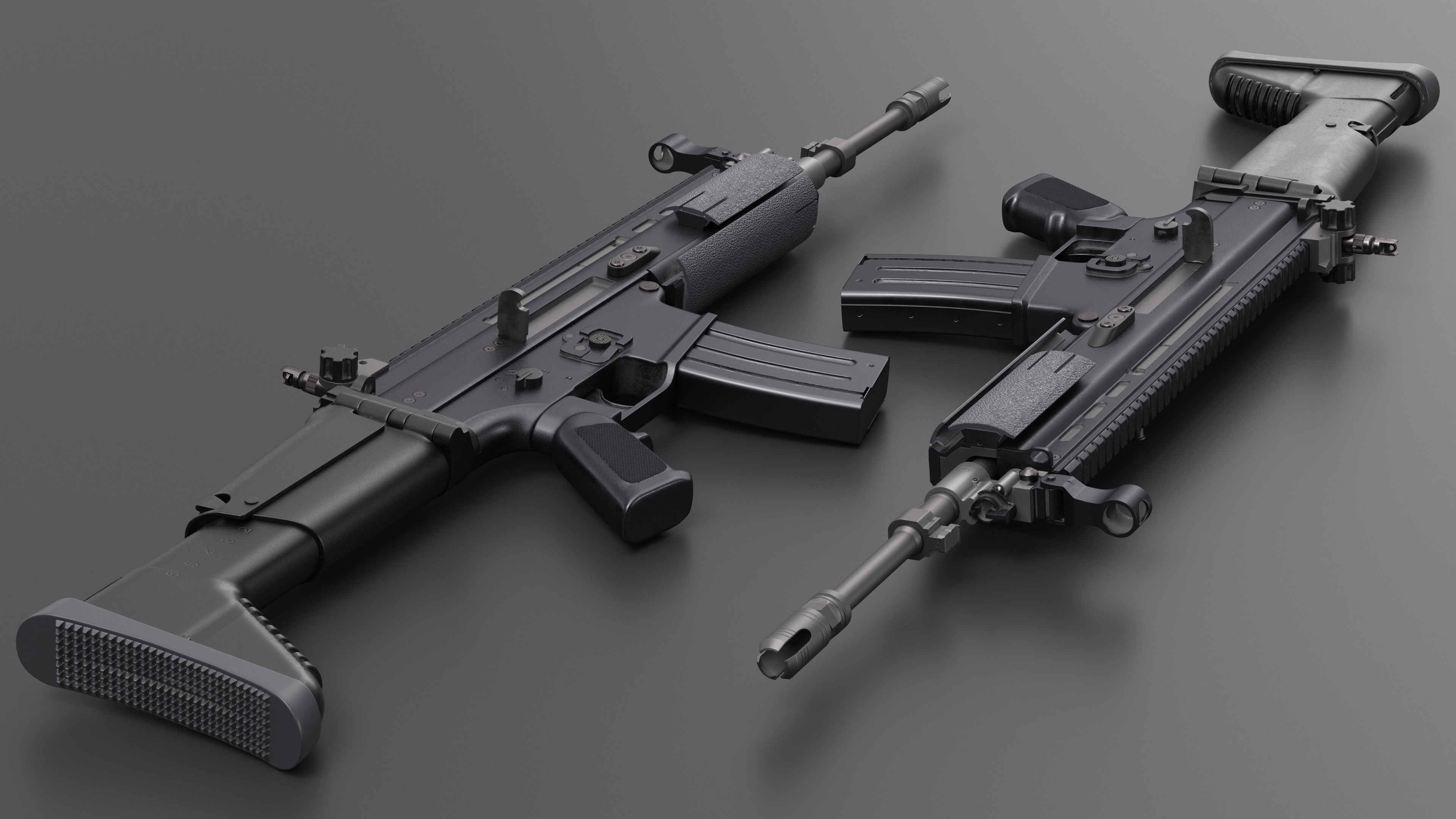 3D model FN SCAR Combat Rifle