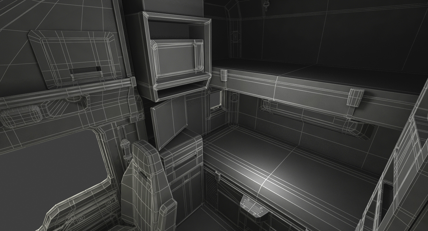3D Mack Truck Cabin