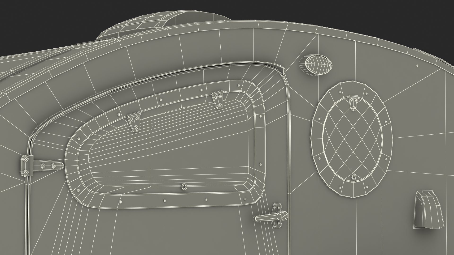3D Teardrop Camping Trailer with Wheel Chock