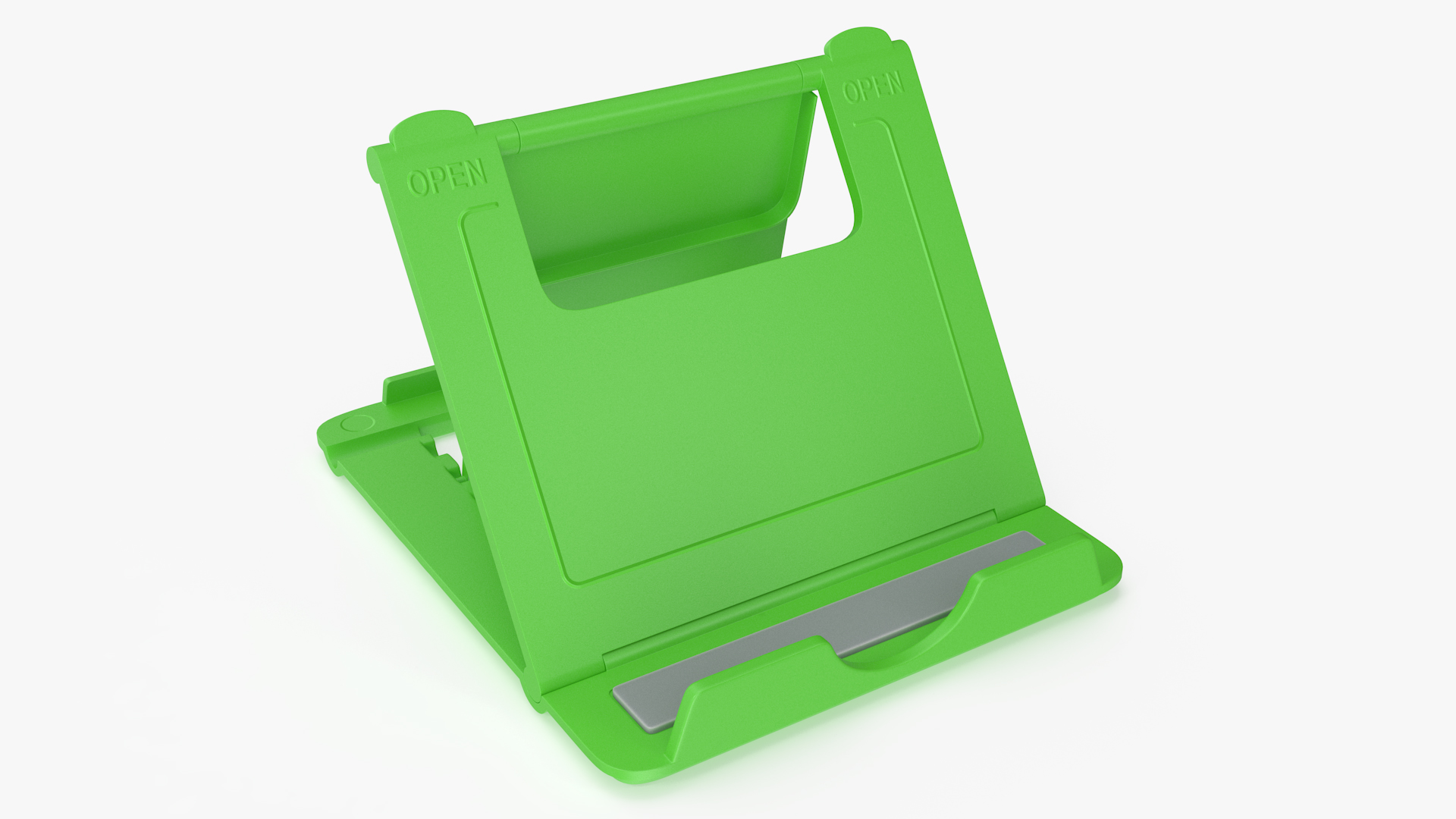 3D Stand for Phone Holder Green With Adjustable Tilt Angle Desktop model