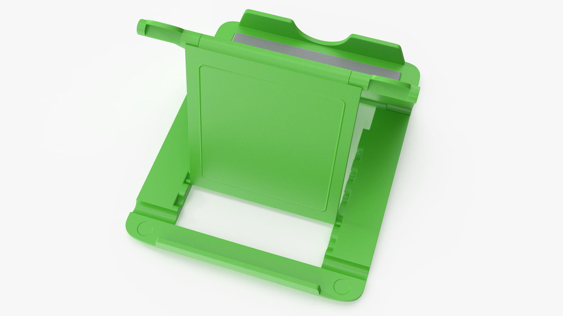 3D Stand for Phone Holder Green With Adjustable Tilt Angle Desktop model