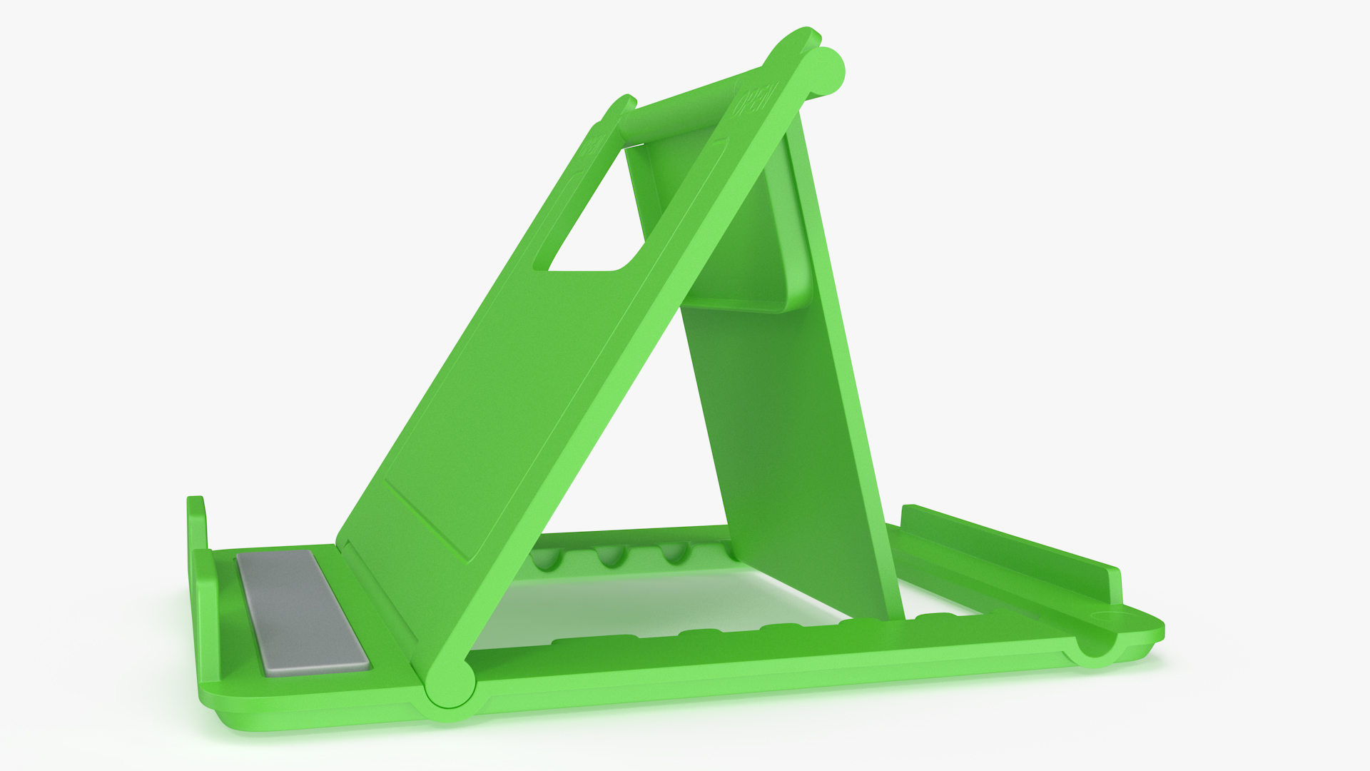 3D Stand for Phone Holder Green With Adjustable Tilt Angle Desktop model