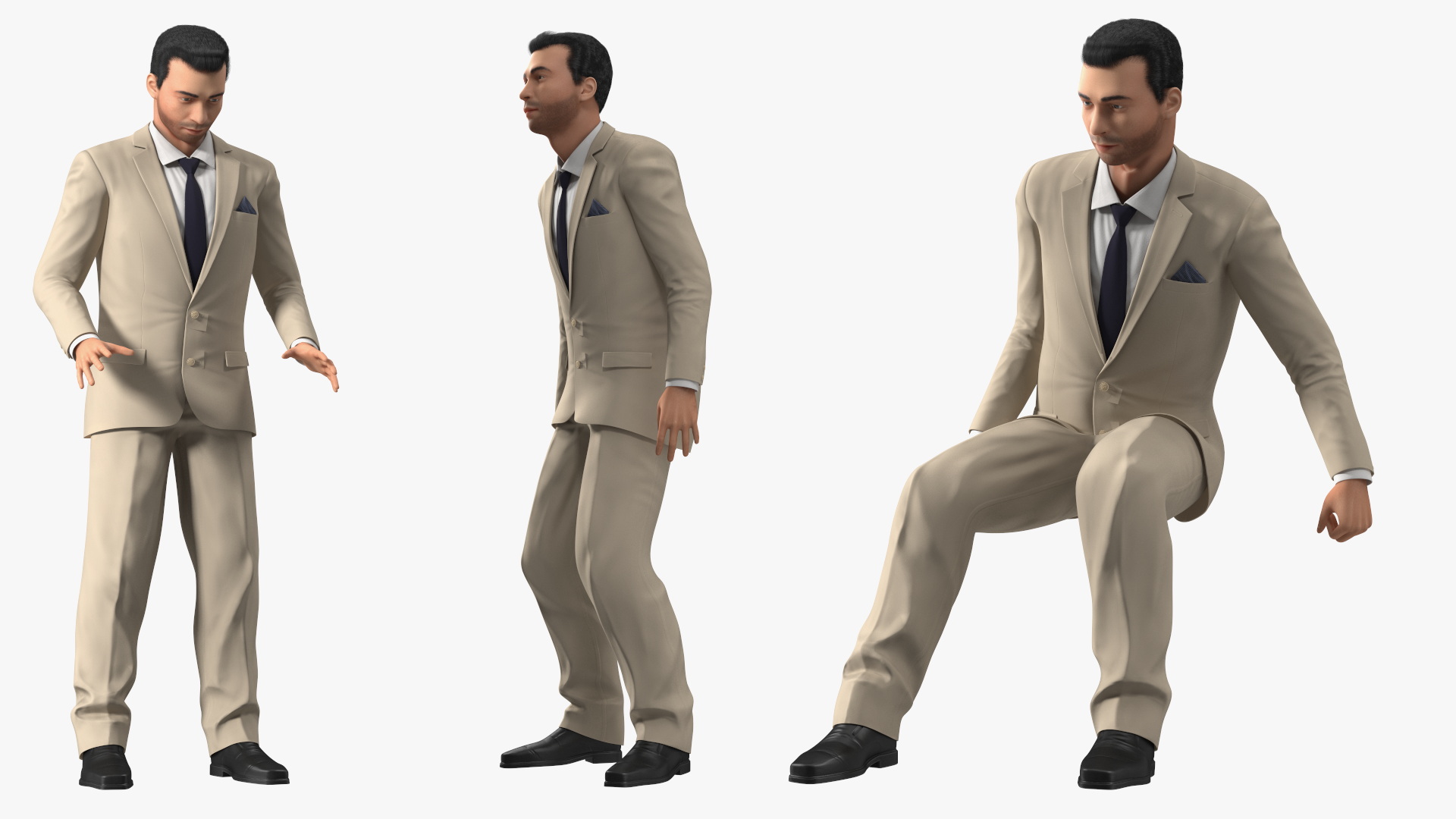 3D Businessman Rigged model