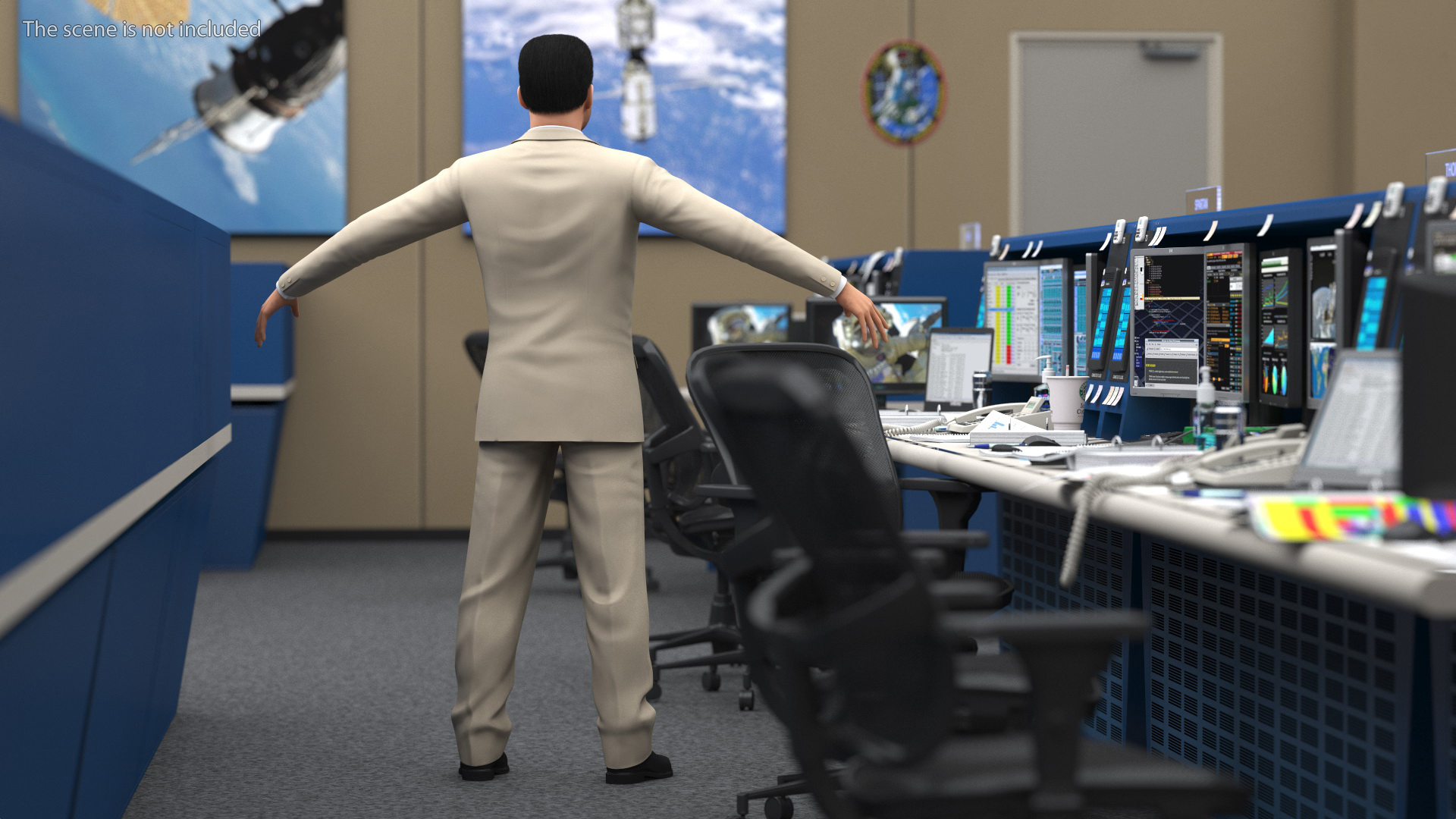 3D Businessman Rigged model