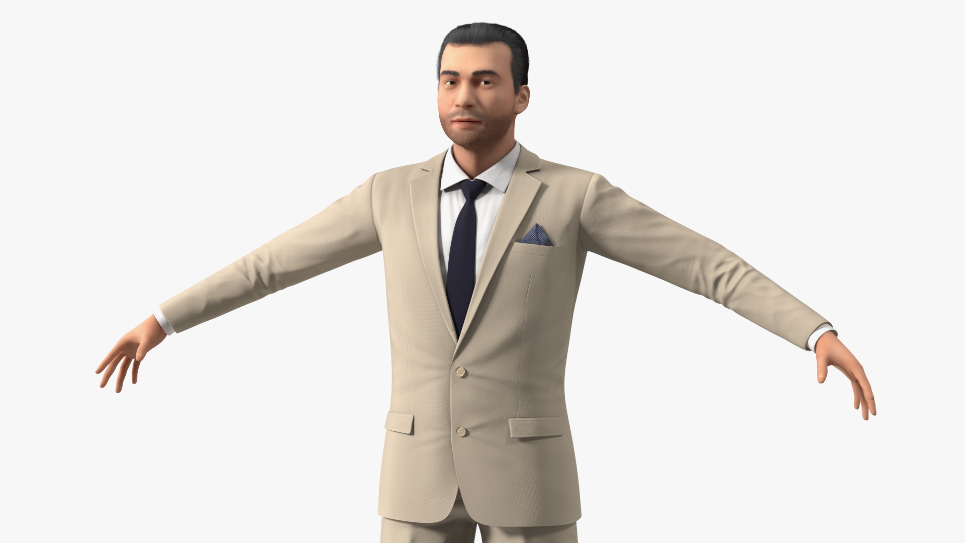 3D Businessman Rigged model