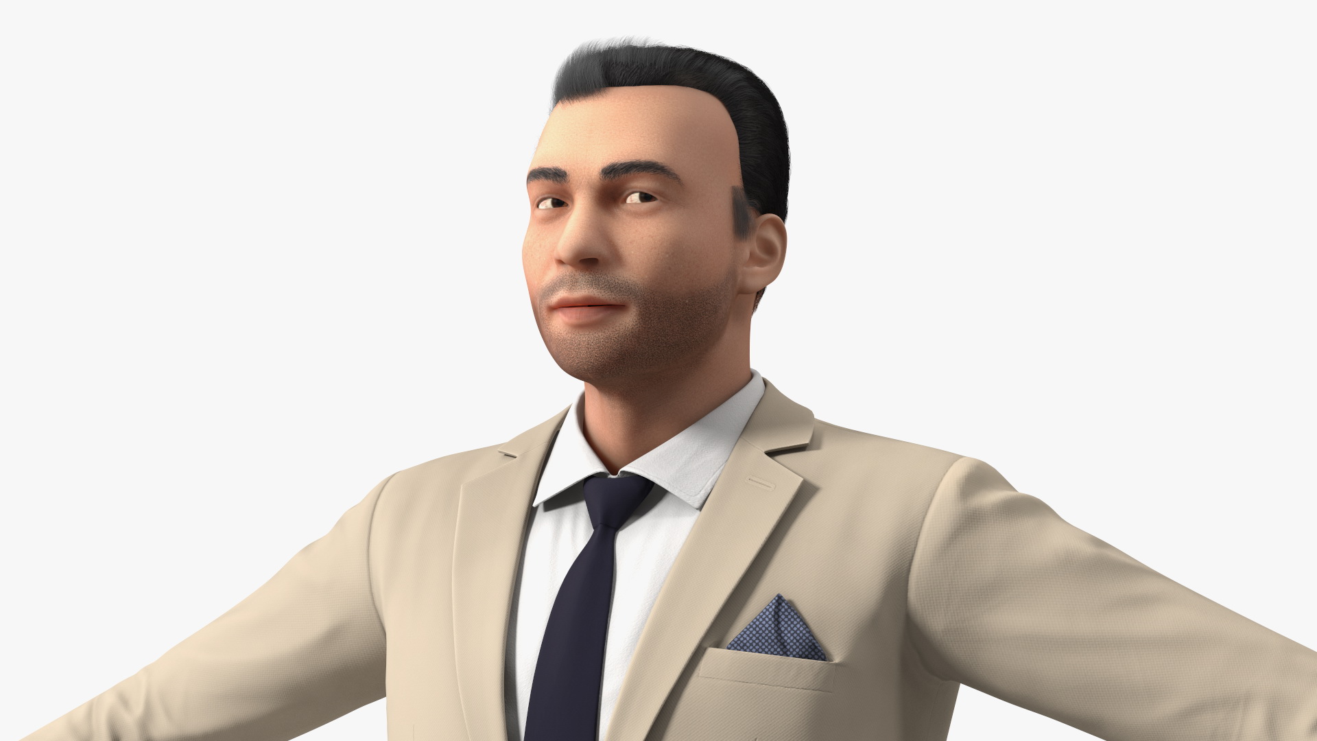 3D Businessman Rigged model