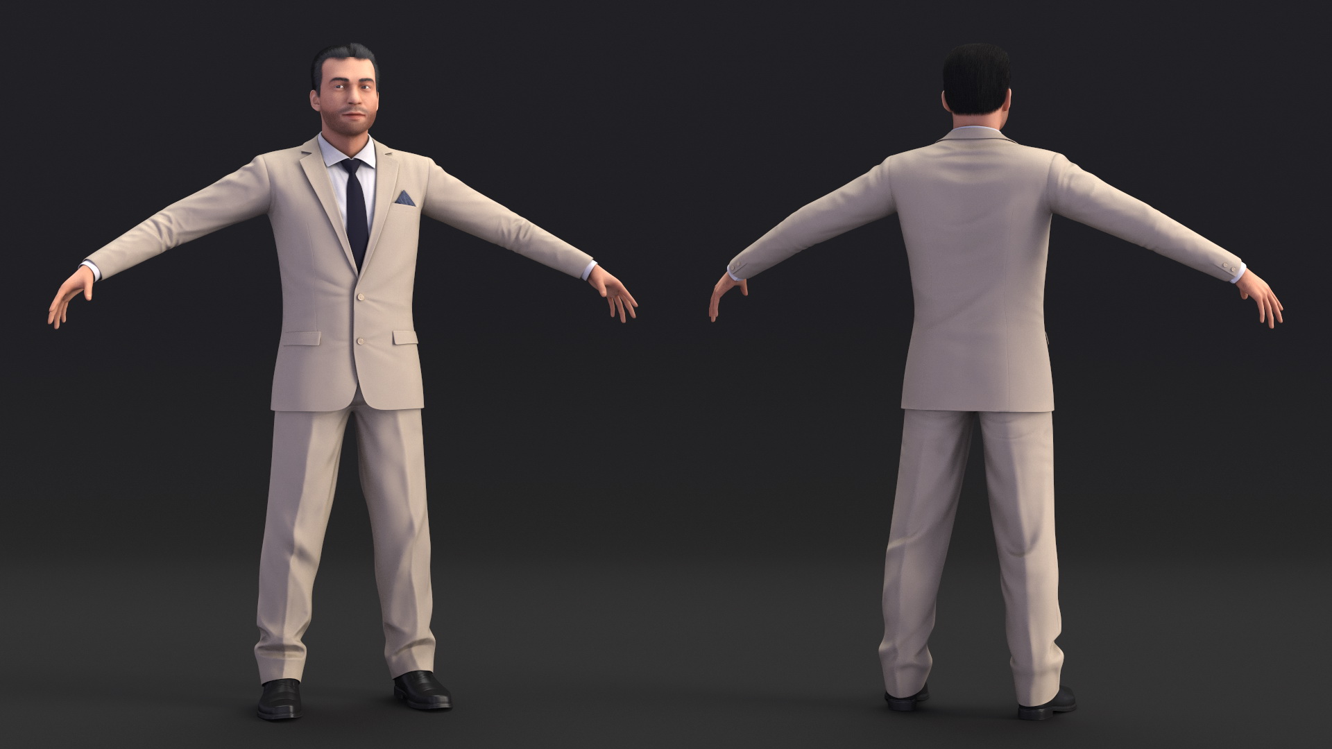 3D Businessman Rigged model