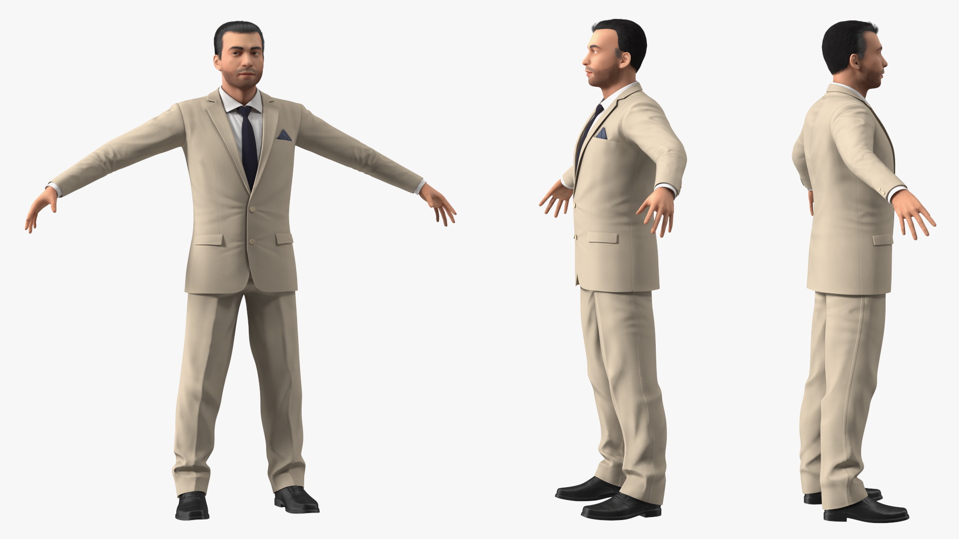 3D Businessman Rigged model