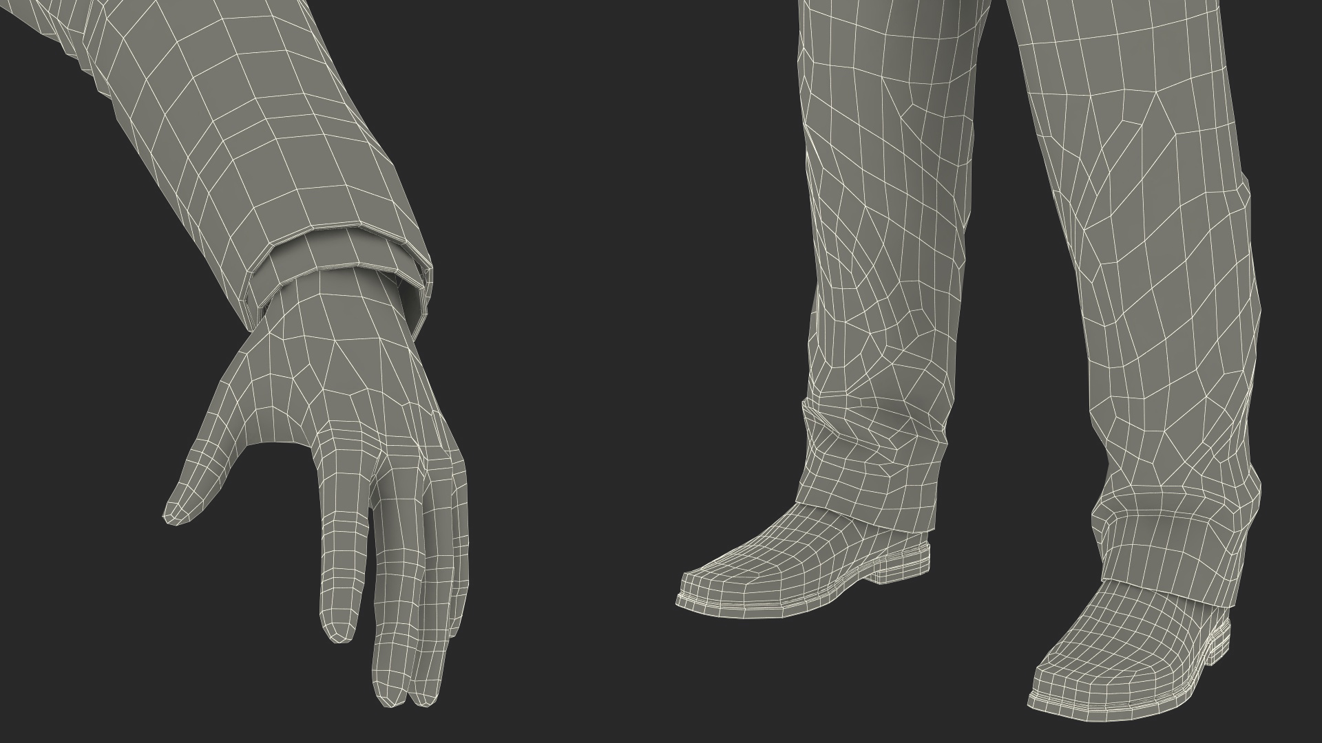 3D Businessman Rigged model